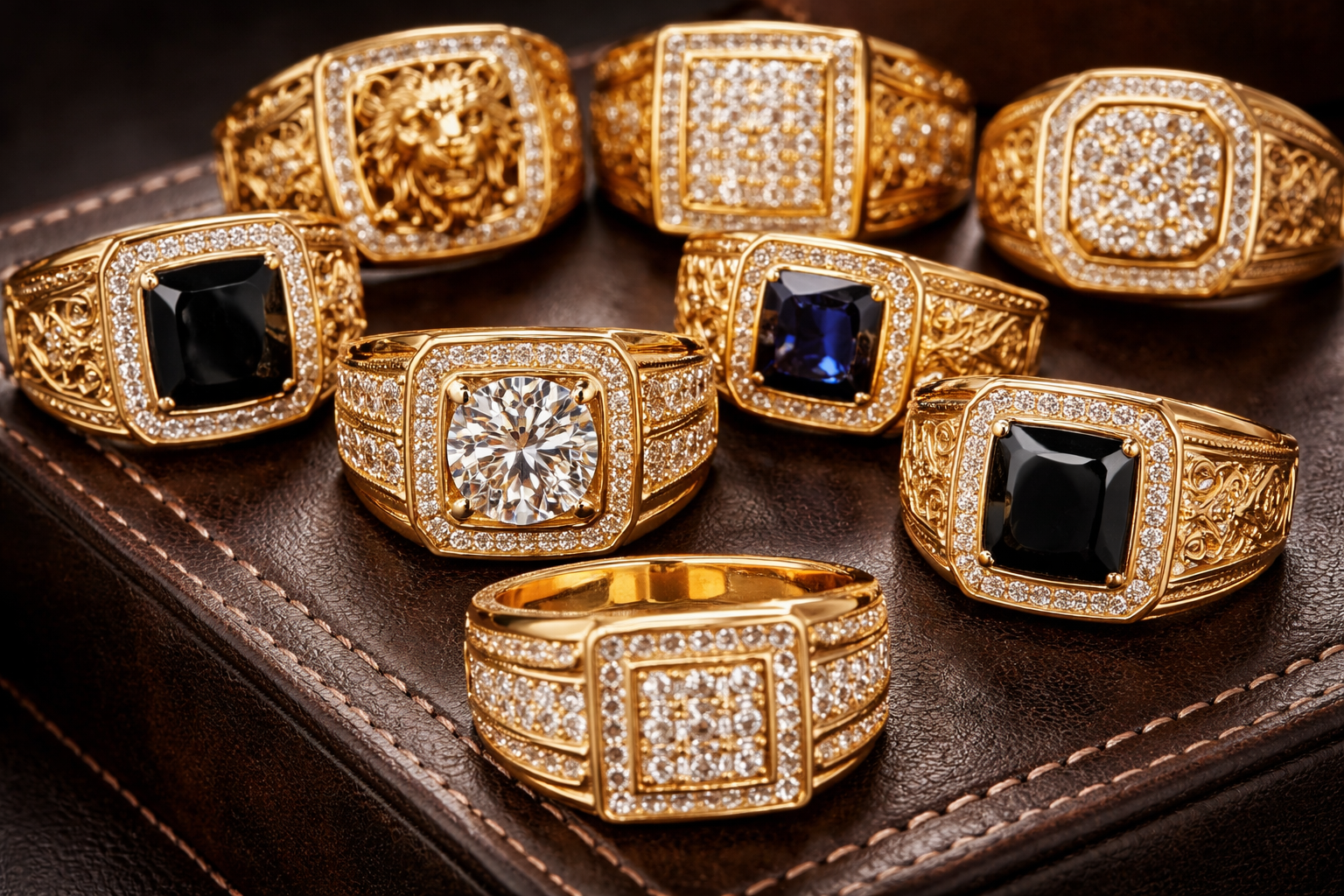 mens gold ring jewelry