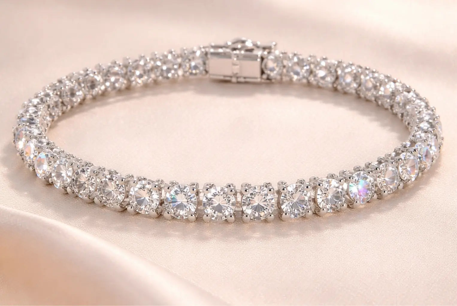 Moissanite Tennis Bracelet for Canda MH Elegancece