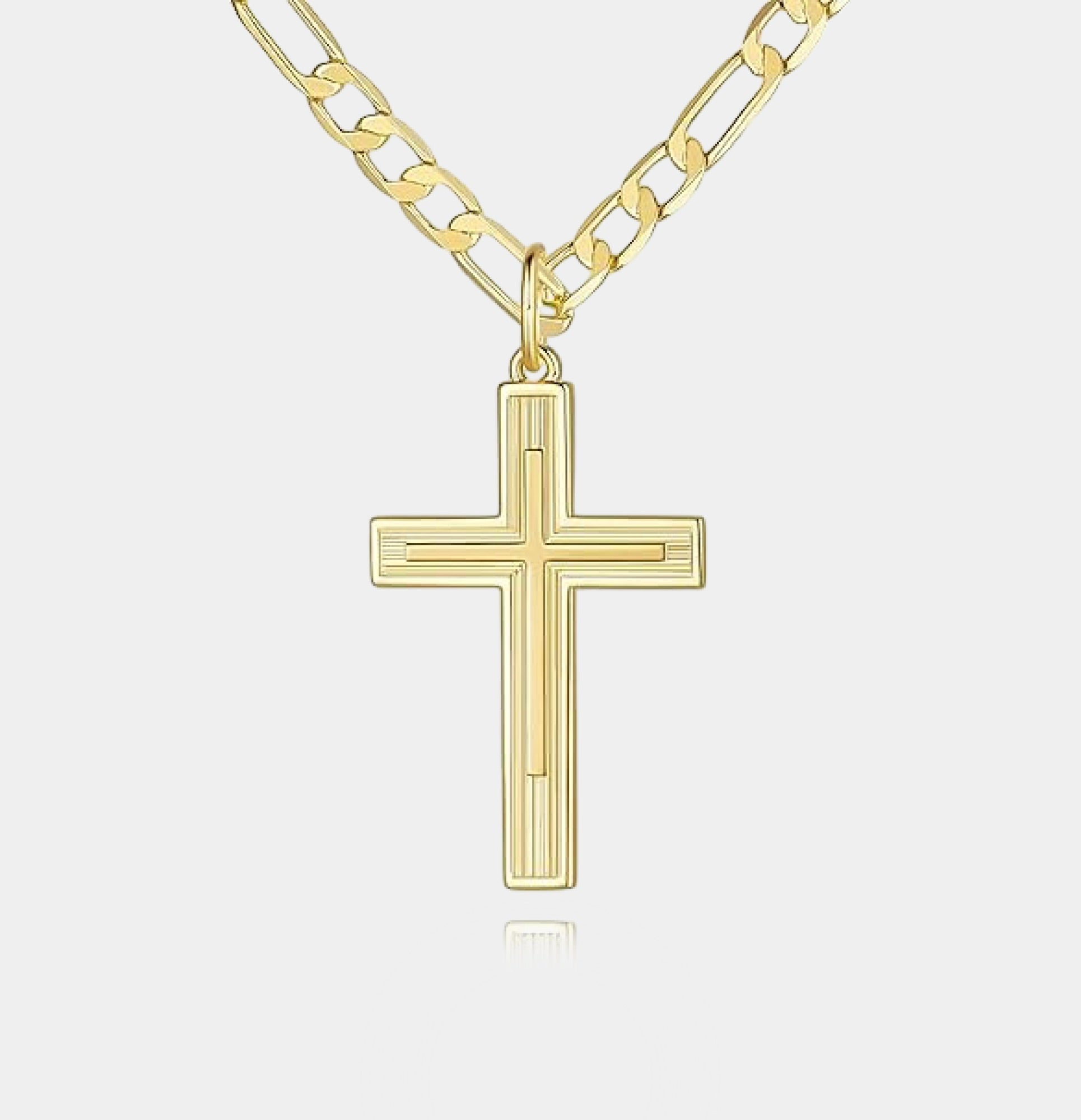 14K Gold Imperial Faith Cross Necklace | Strength Symbol | Men's Religious Pendant – MH ELEGANCE - MH ELEGANCE - 14K Gold Imperial Faith Cross Necklace | Strength Symbol | Men's Religious Pendant – MH ELEGANCE - Necklace