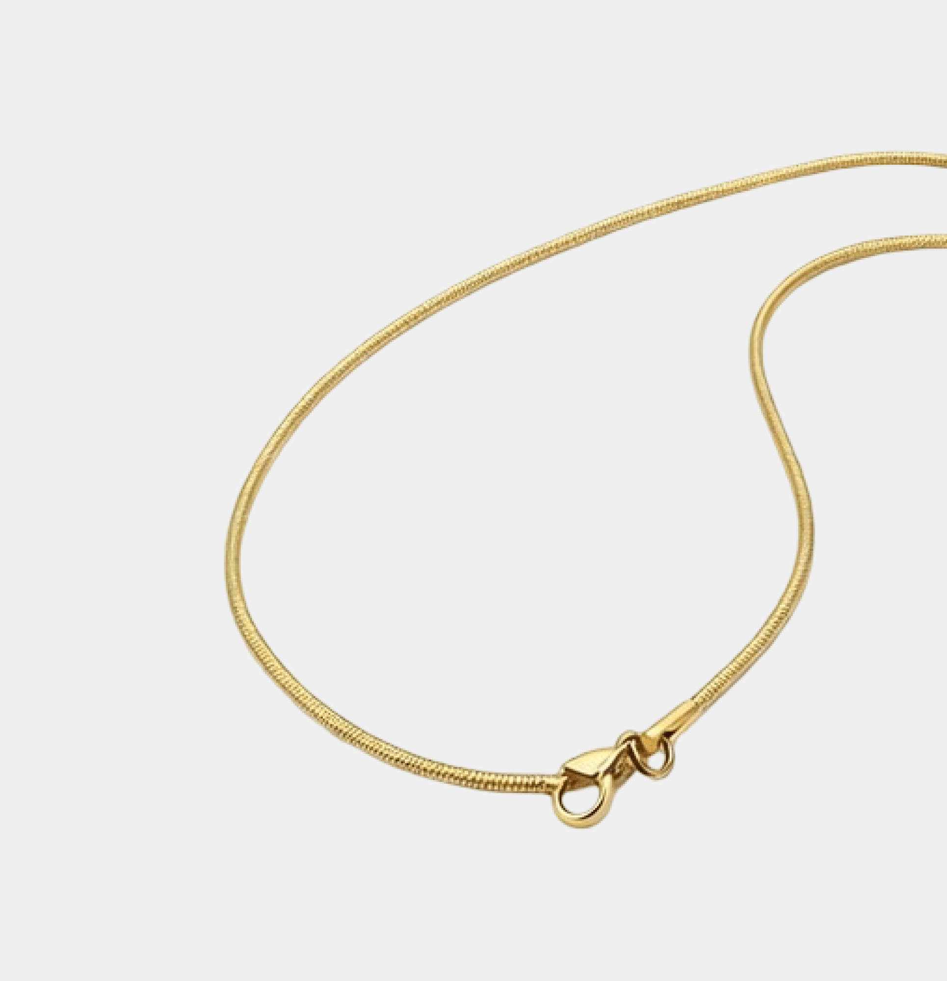 14K Gold Plated Silk Glide Snake Chain - MH ELEGANCE - 14K Gold Plated Silk Glide Snake Chain - Necklace