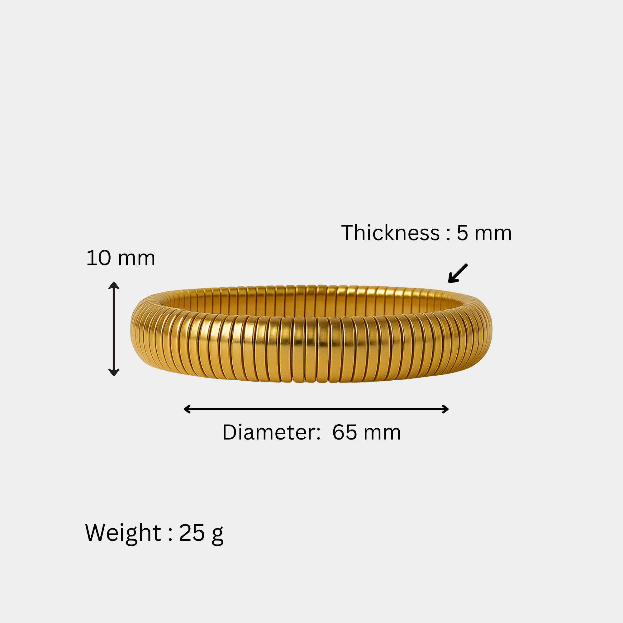 Diseño de espiral de pulsera Cobra