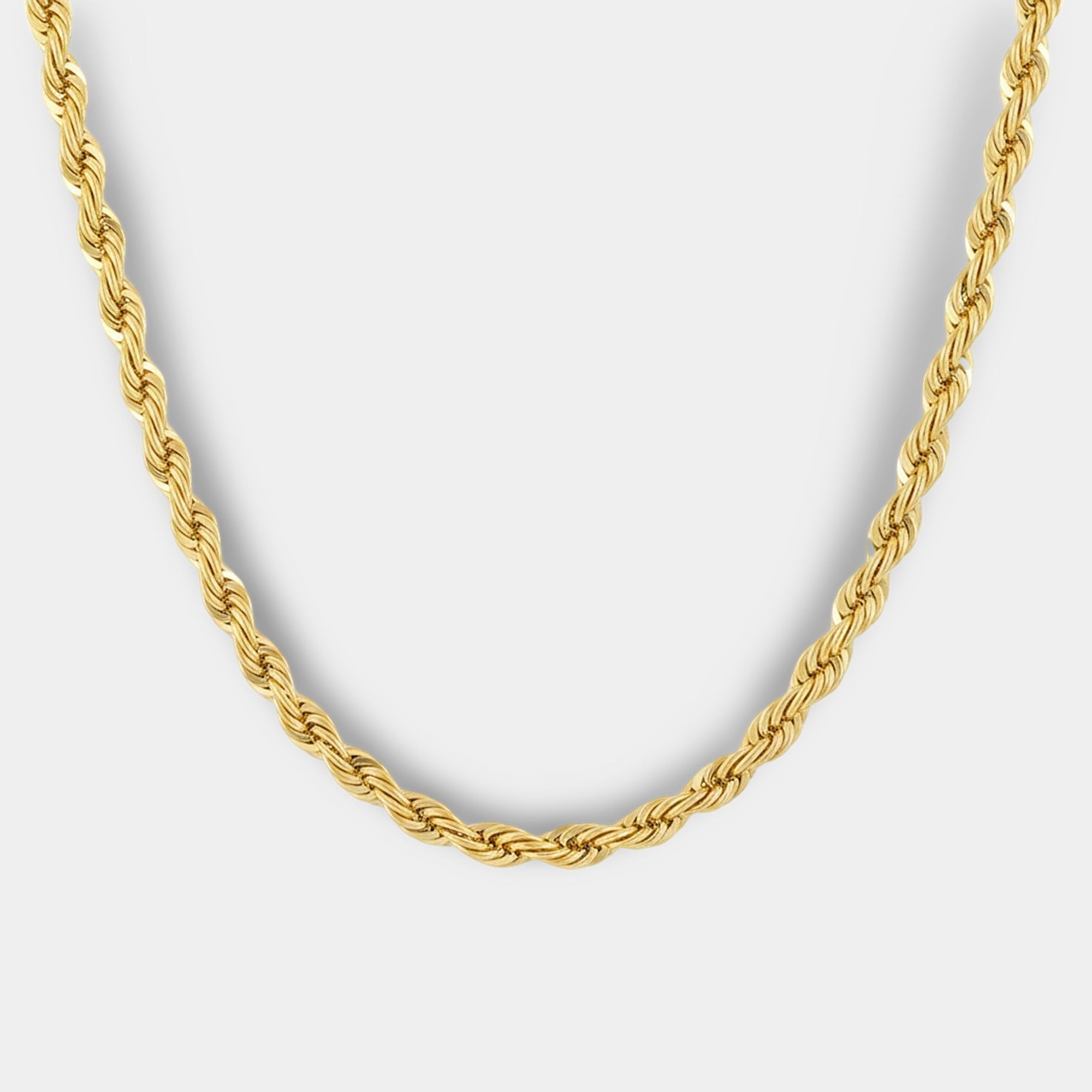 18K Gold Plated Diamond-Cut Rope Chain | Men's Luxury Chain Necklace | Premium Gold Pendant – MH ELEGANCE - MH ELEGANCE - 18K Gold Plated Diamond-Cut Rope Chain | Men's Luxury Chain Necklace | Premium Gold Pendant – MH ELEGANCE - Necklace