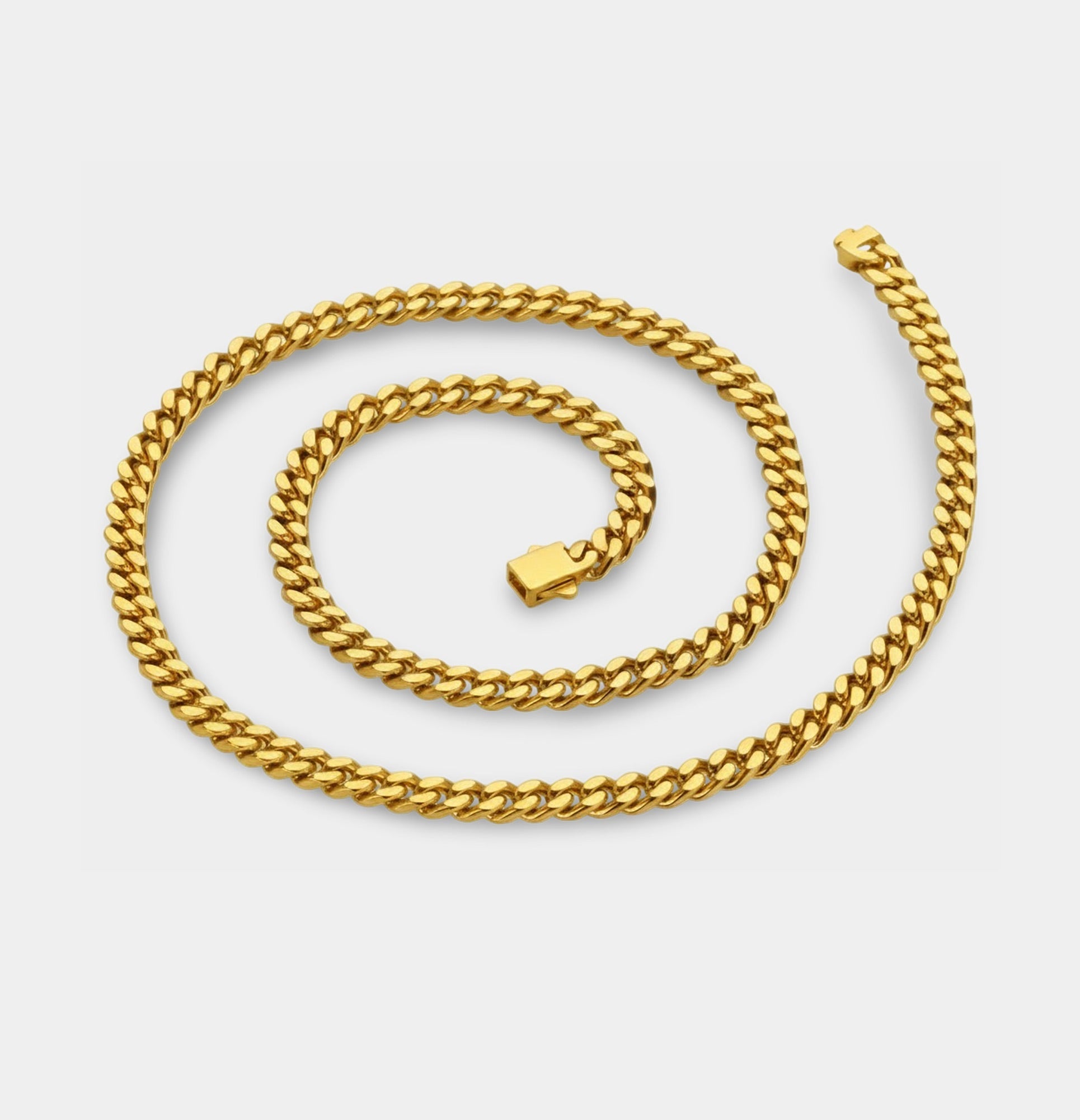 18K Gold Titan Cuban Link Chain - MH ELEGANCE - 18K Gold Titan Cuban Link Chain - Necklace