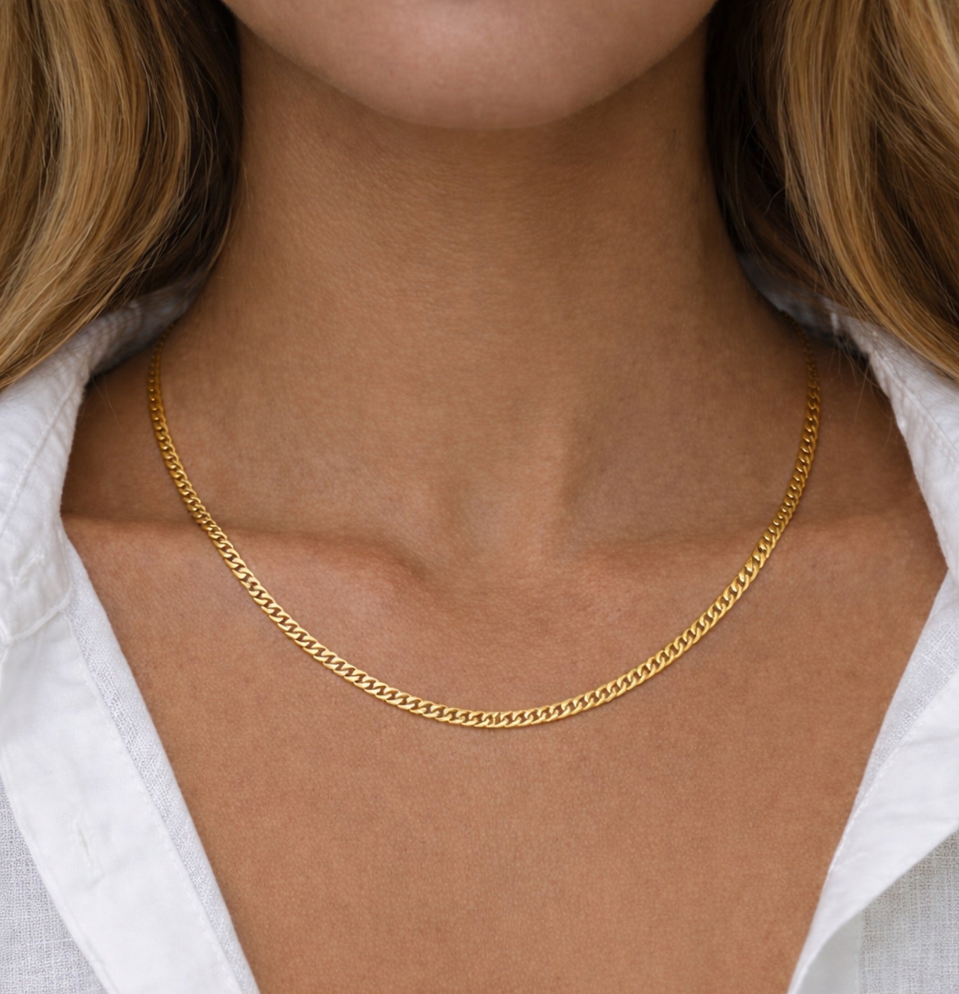 18K Gold Titan Cuban Link Chain - MH ELEGANCE - 18K Gold Titan Cuban Link Chain - Necklace