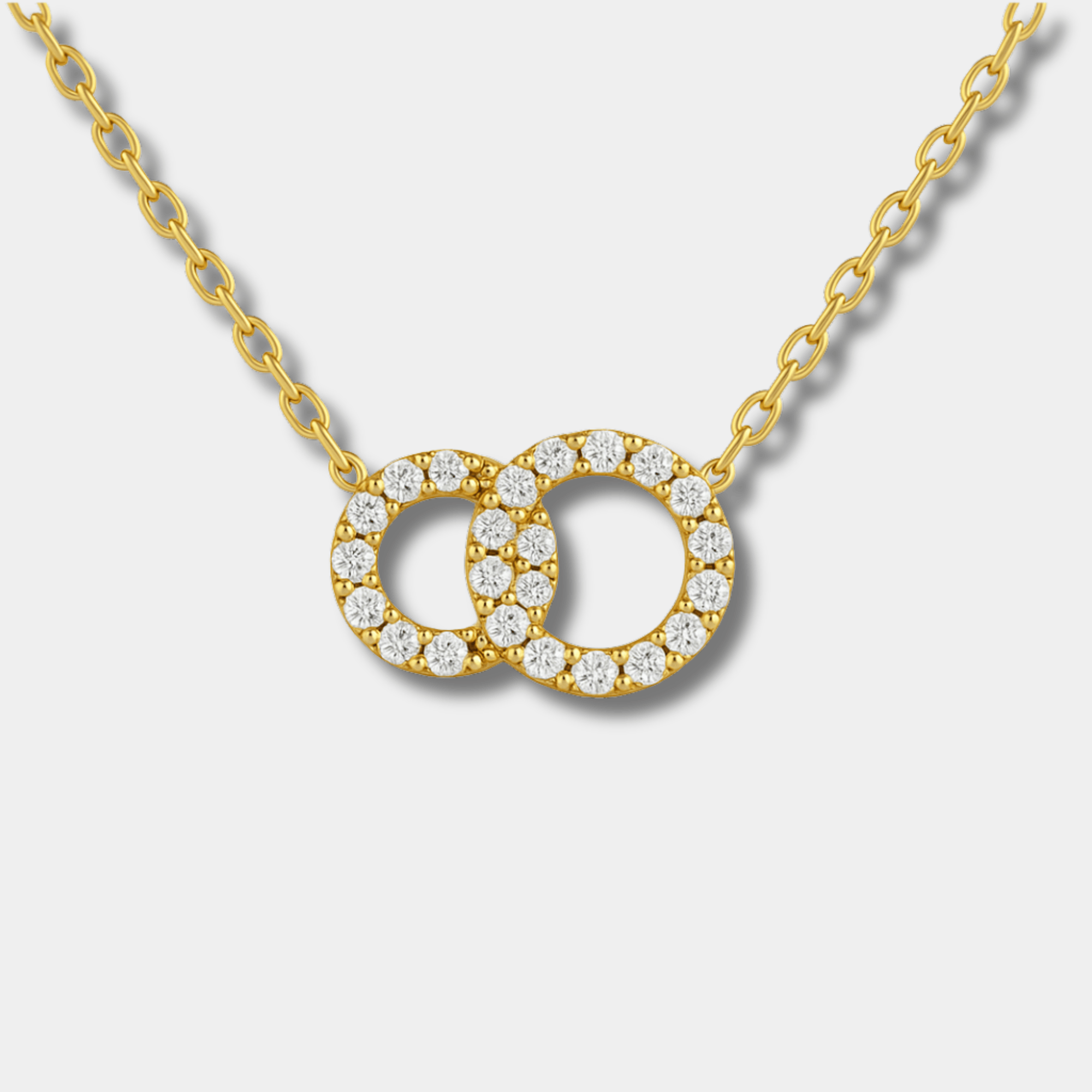Gold Circle Pendant Necklace - MH ELEGANCE