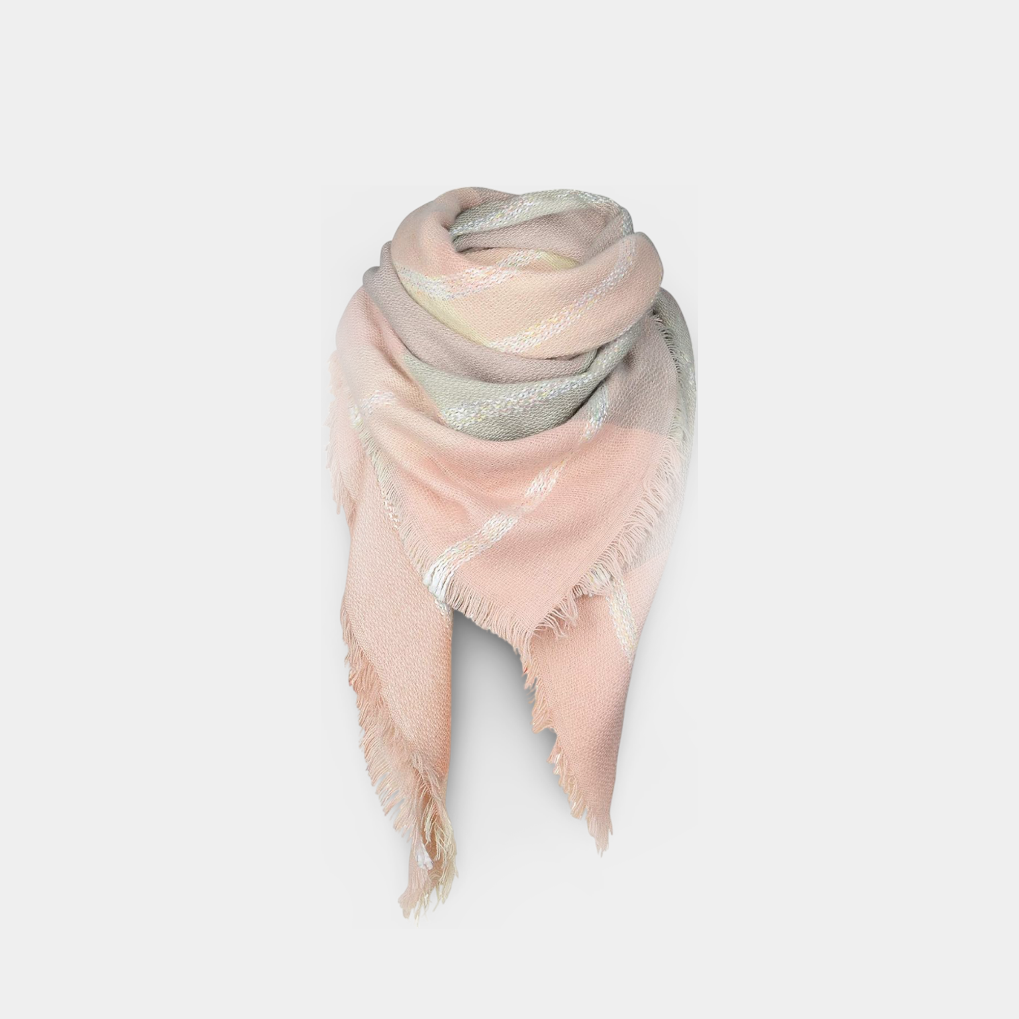 Plaid Tassel Blanket Scarf