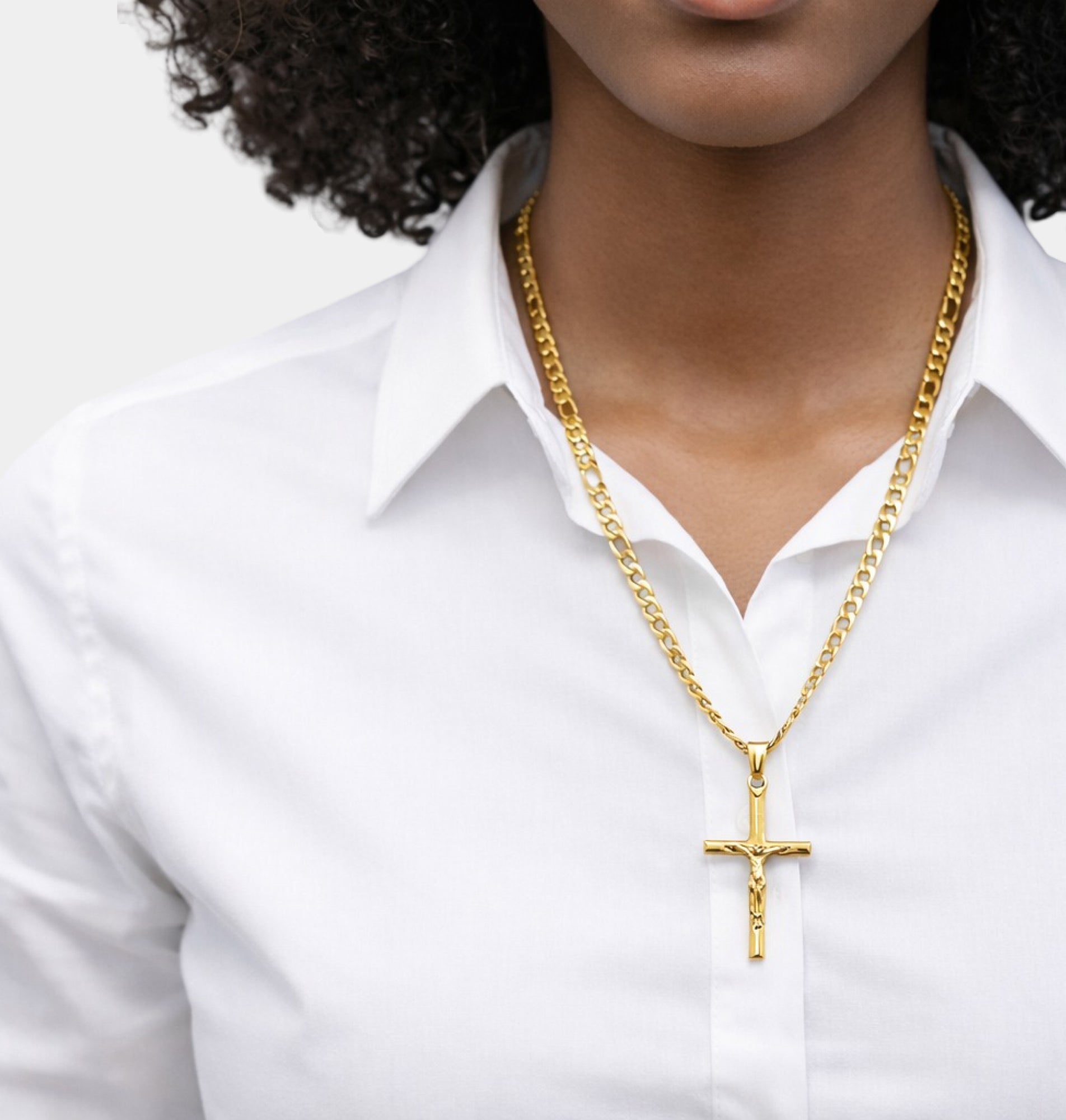 24K Gold Divine Heritage Crucifix Necklace | Men's Religious Pendant | Luxury Spiritual Jewelry – MH ELEGANCE - MH ELEGANCE - 24K Gold Divine Heritage Crucifix Necklace | Men's Religious Pendant | Luxury Spiritual Jewelry – MH ELEGANCE - Necklace