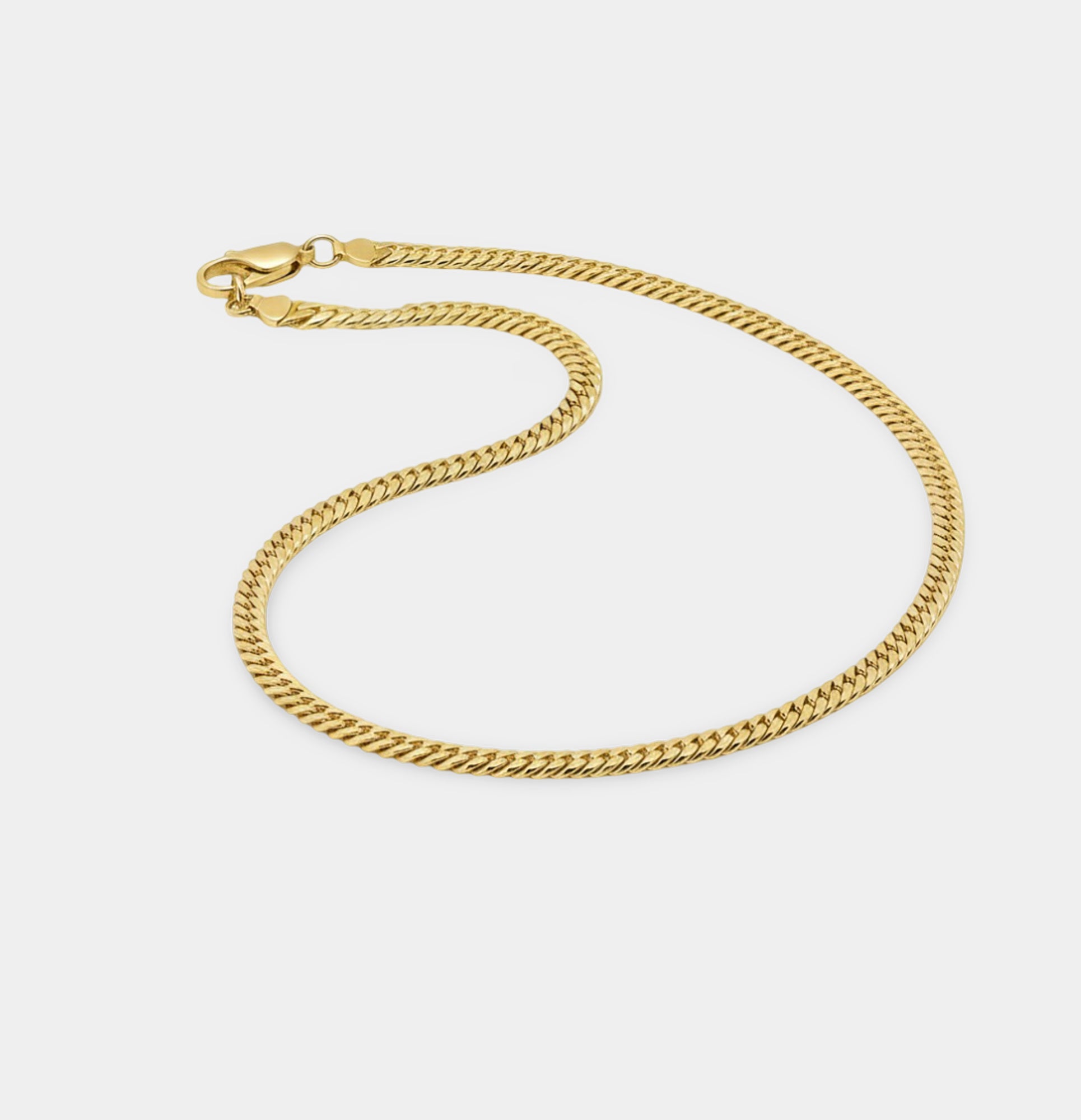 Sterling Silver Flat Snake Chain Necklace