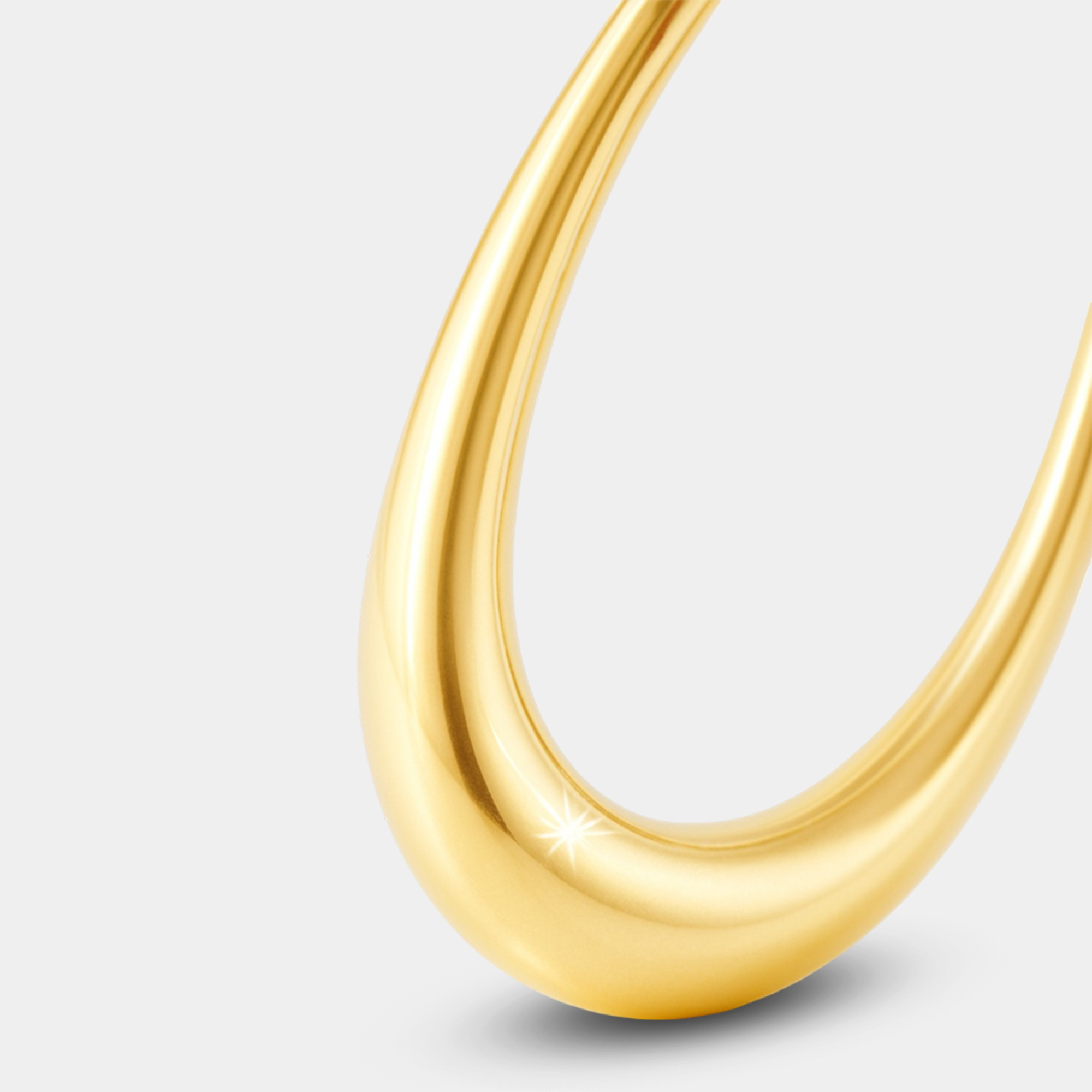 Charlize Teardrop Hoop Earrings