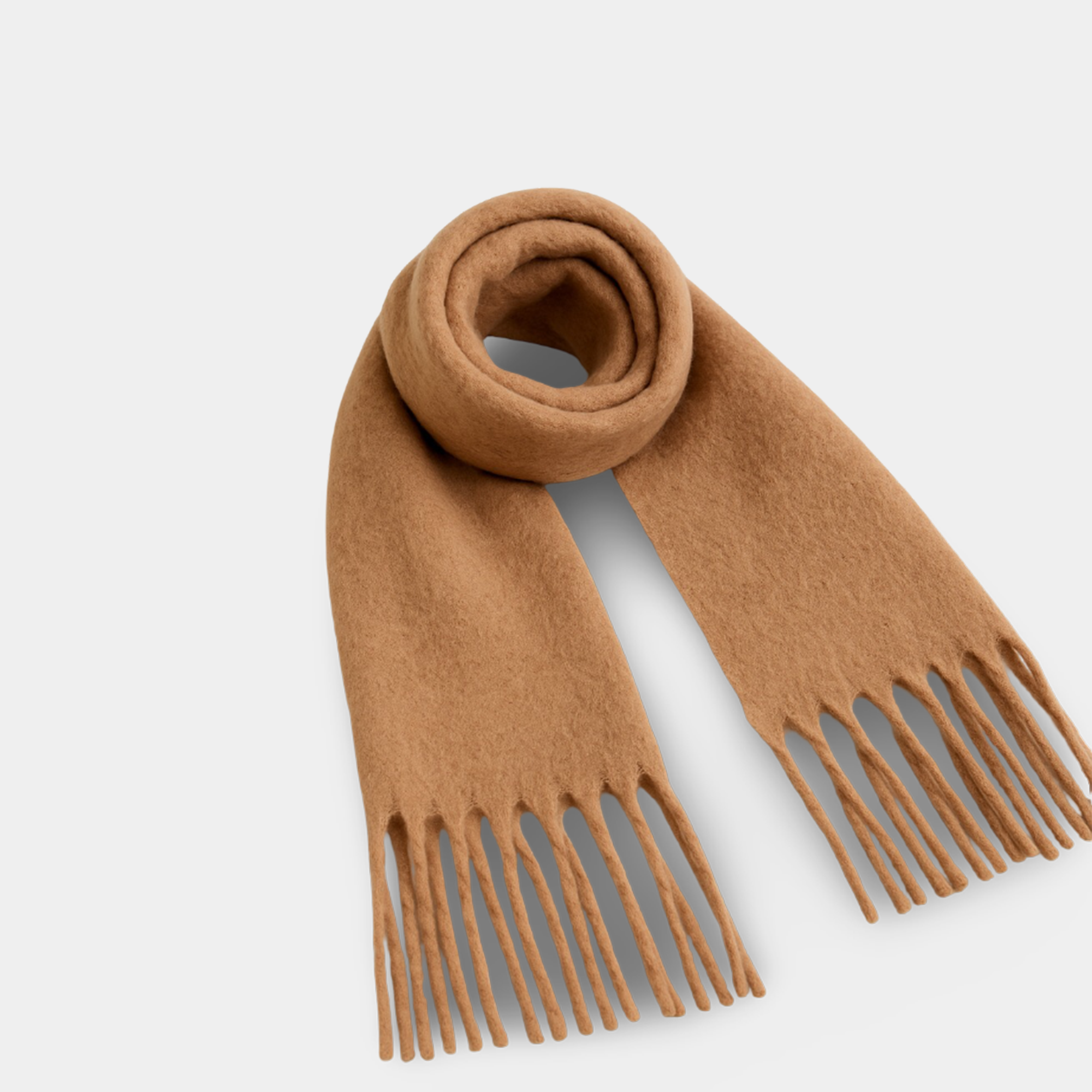 Light Khaki Chunky Winter Scarf