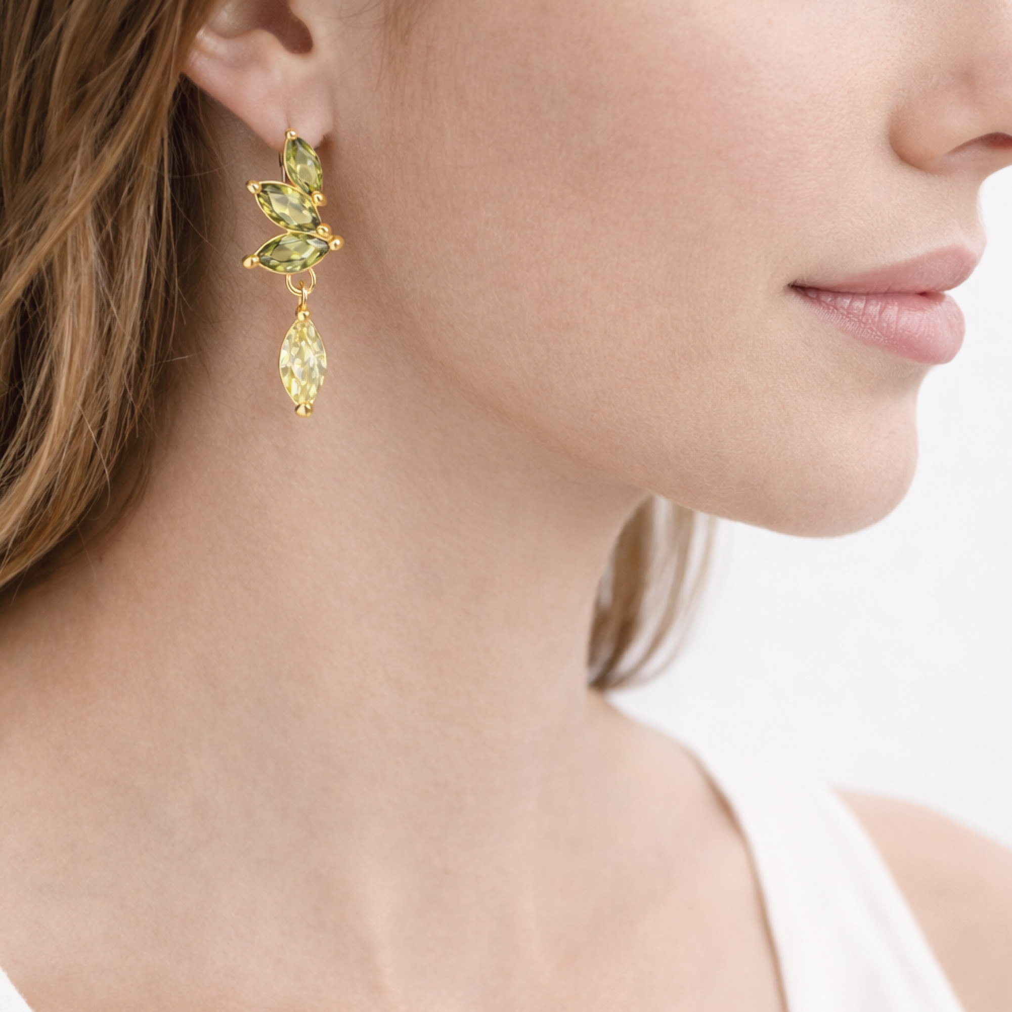 Sterling Silver Wing Bridal Earrings