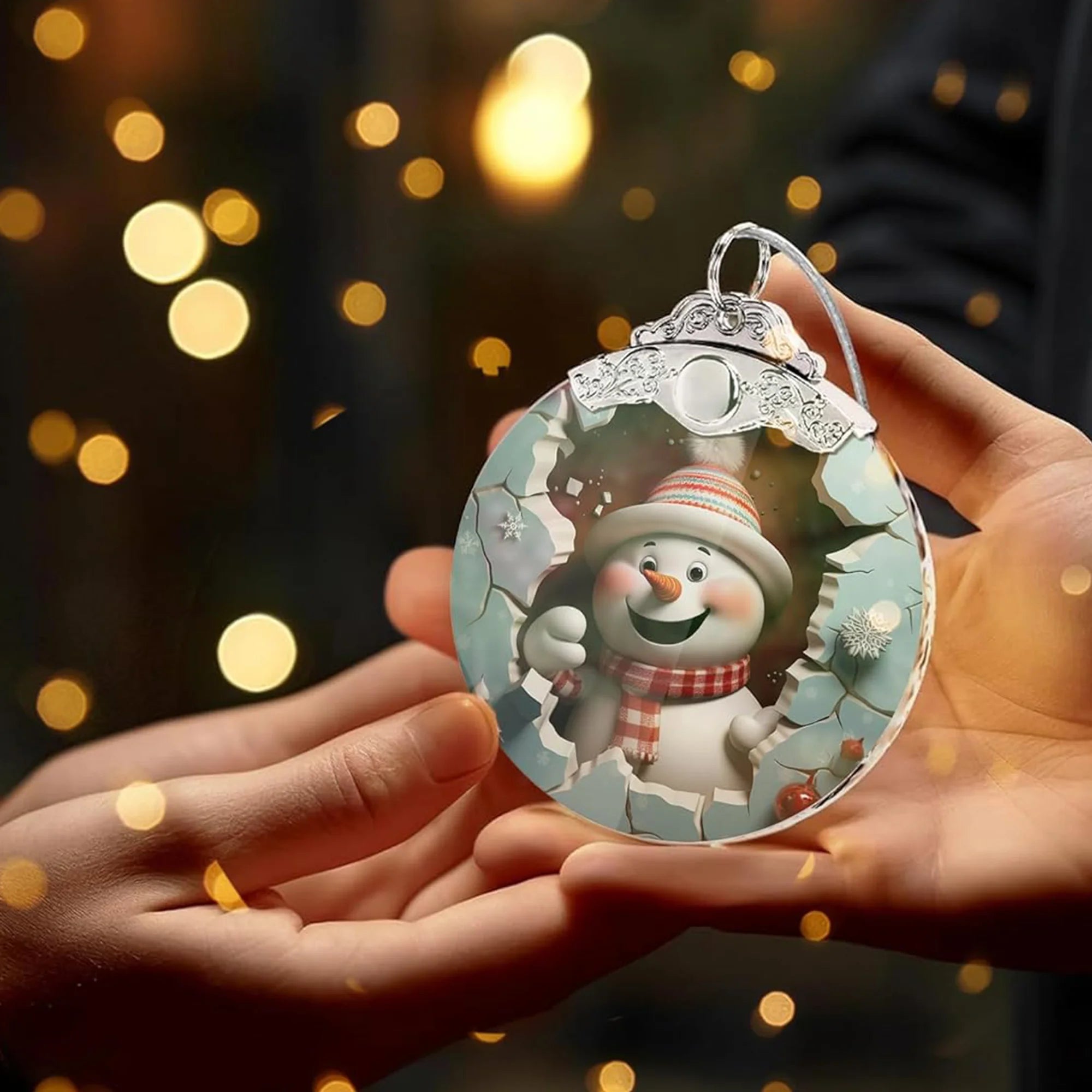 Cute Snowman Christmas Ornament