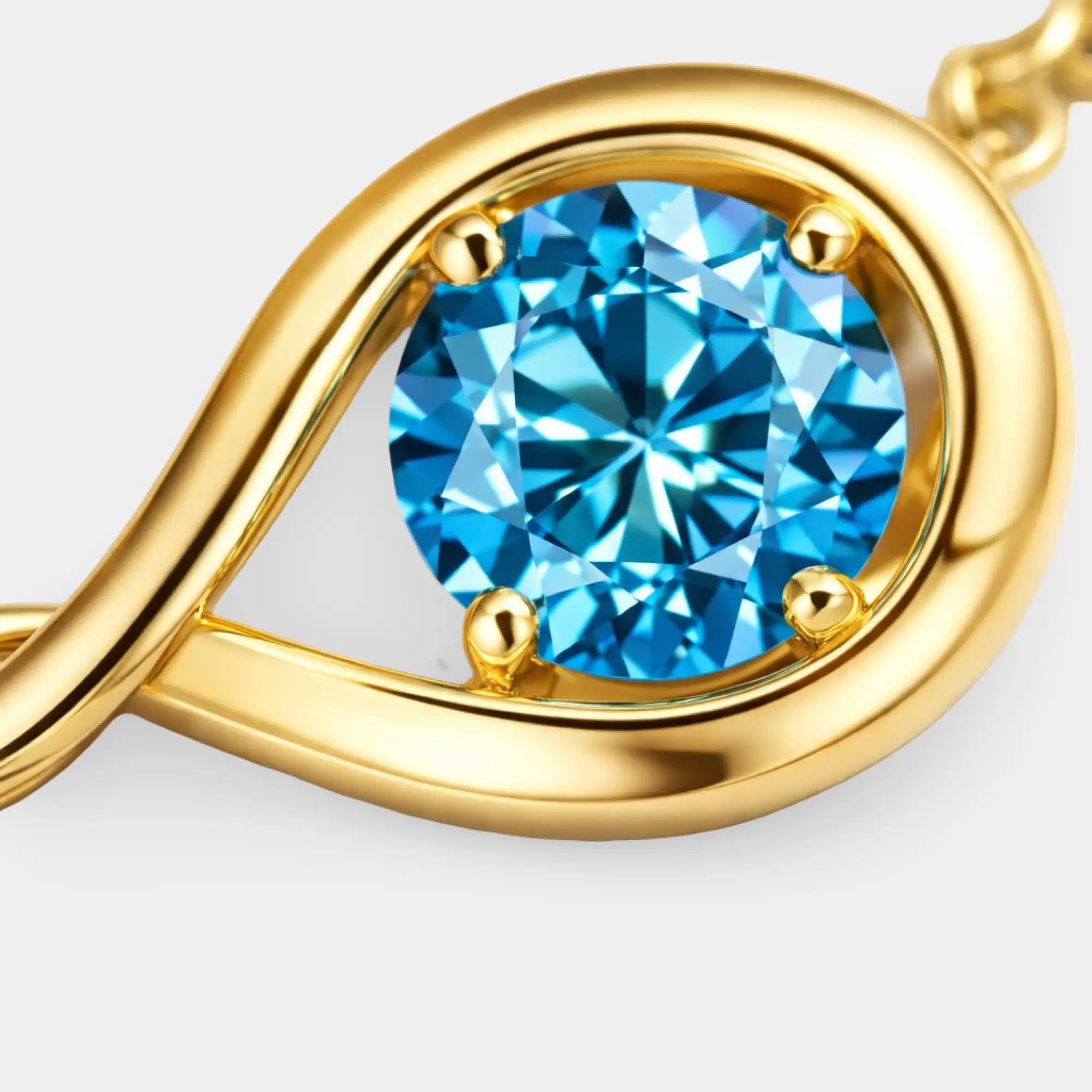 Sterling Silver Eternal Love Infinity Blue Topaz Bracelet