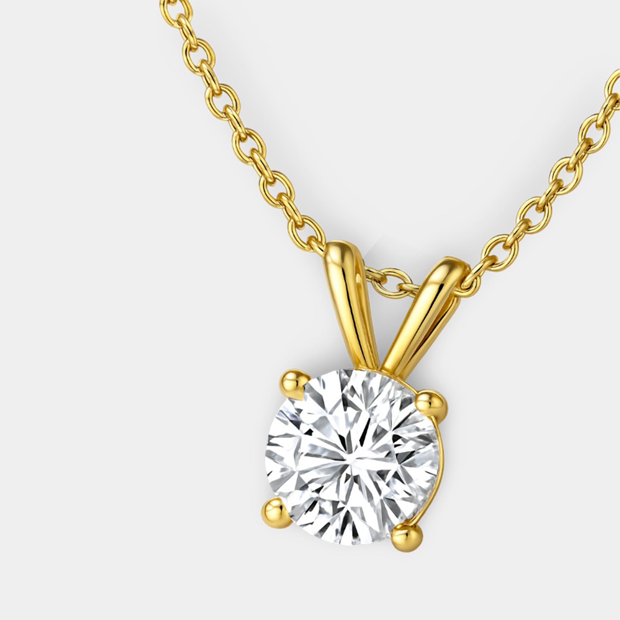 Colgante de 4 puntas con diamante natural