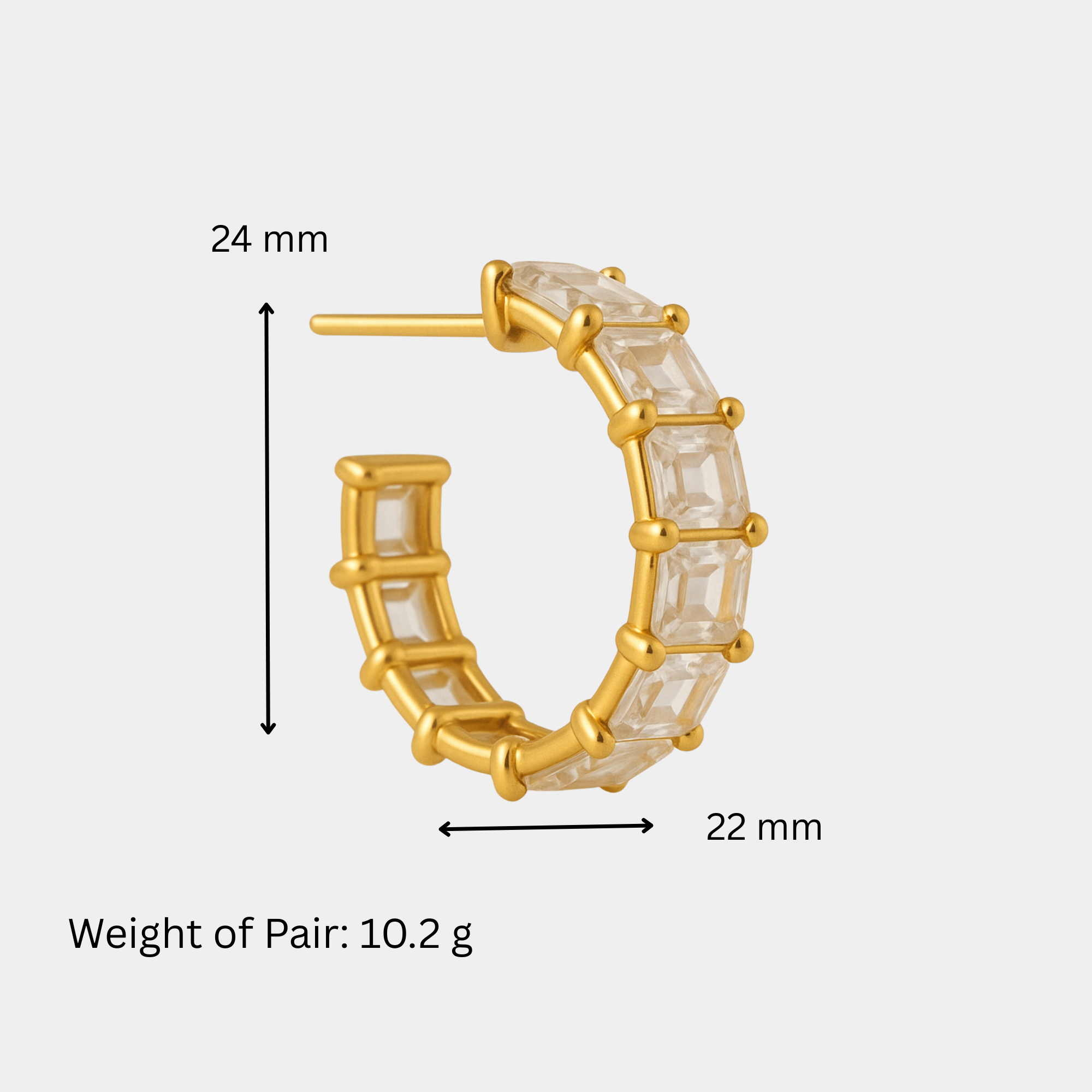 Prism Crown Hoops