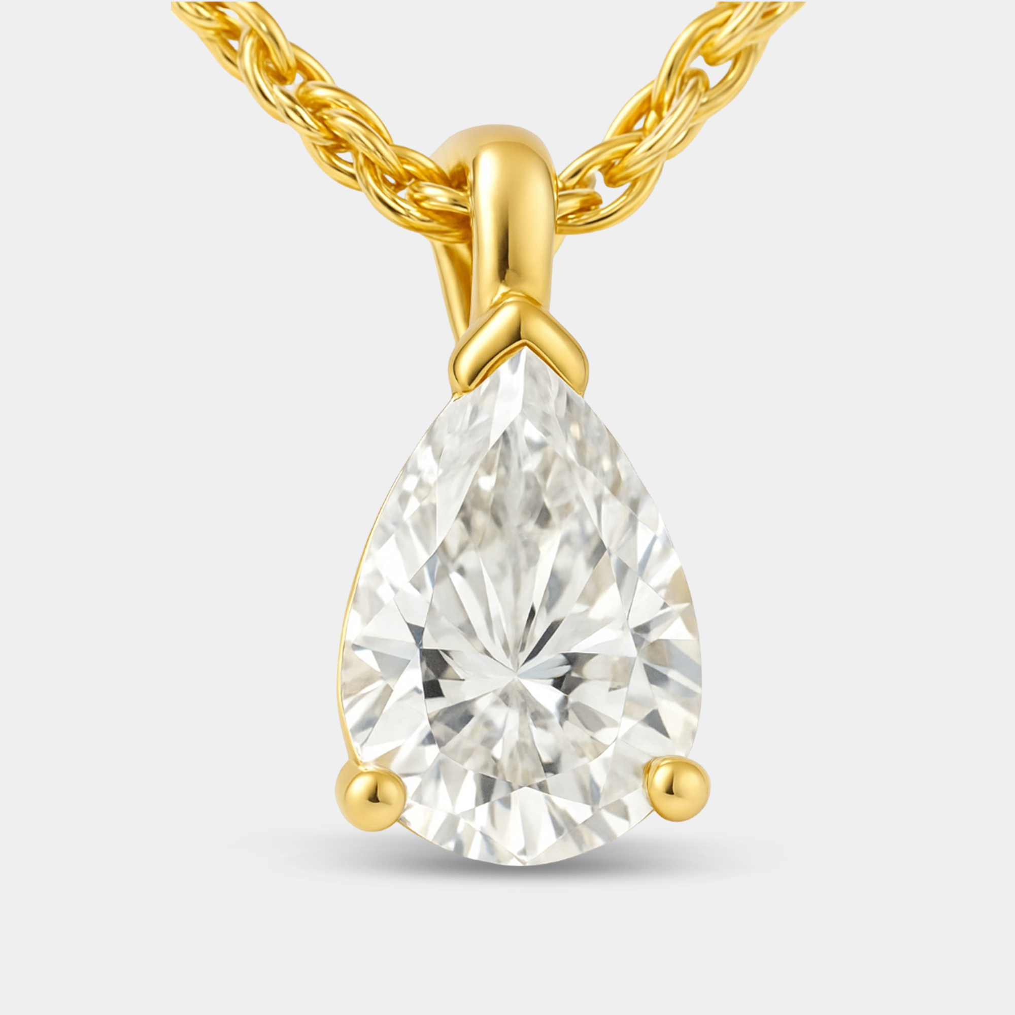 Liora Teardrop Moissanite Necklace - MH ELEGANCE