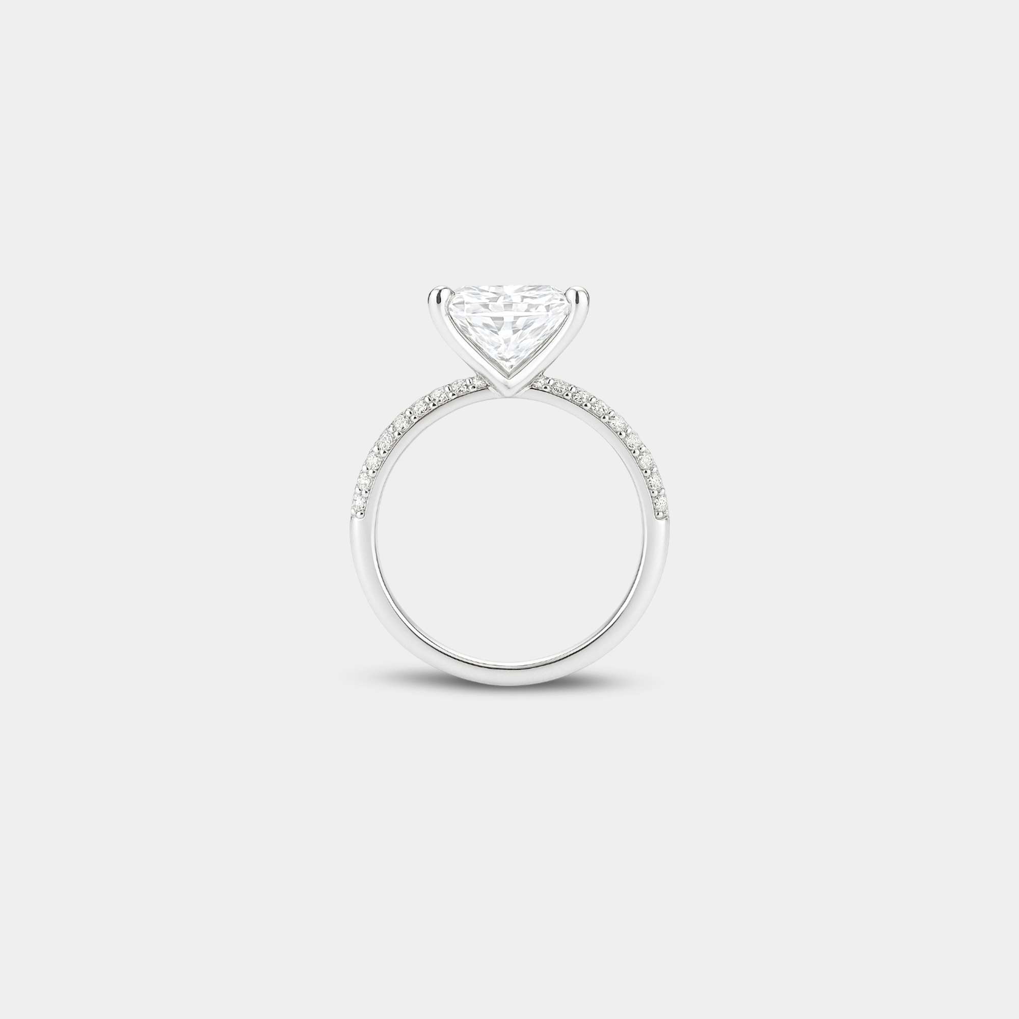 3CT Radiant Cut Solitaire Ring