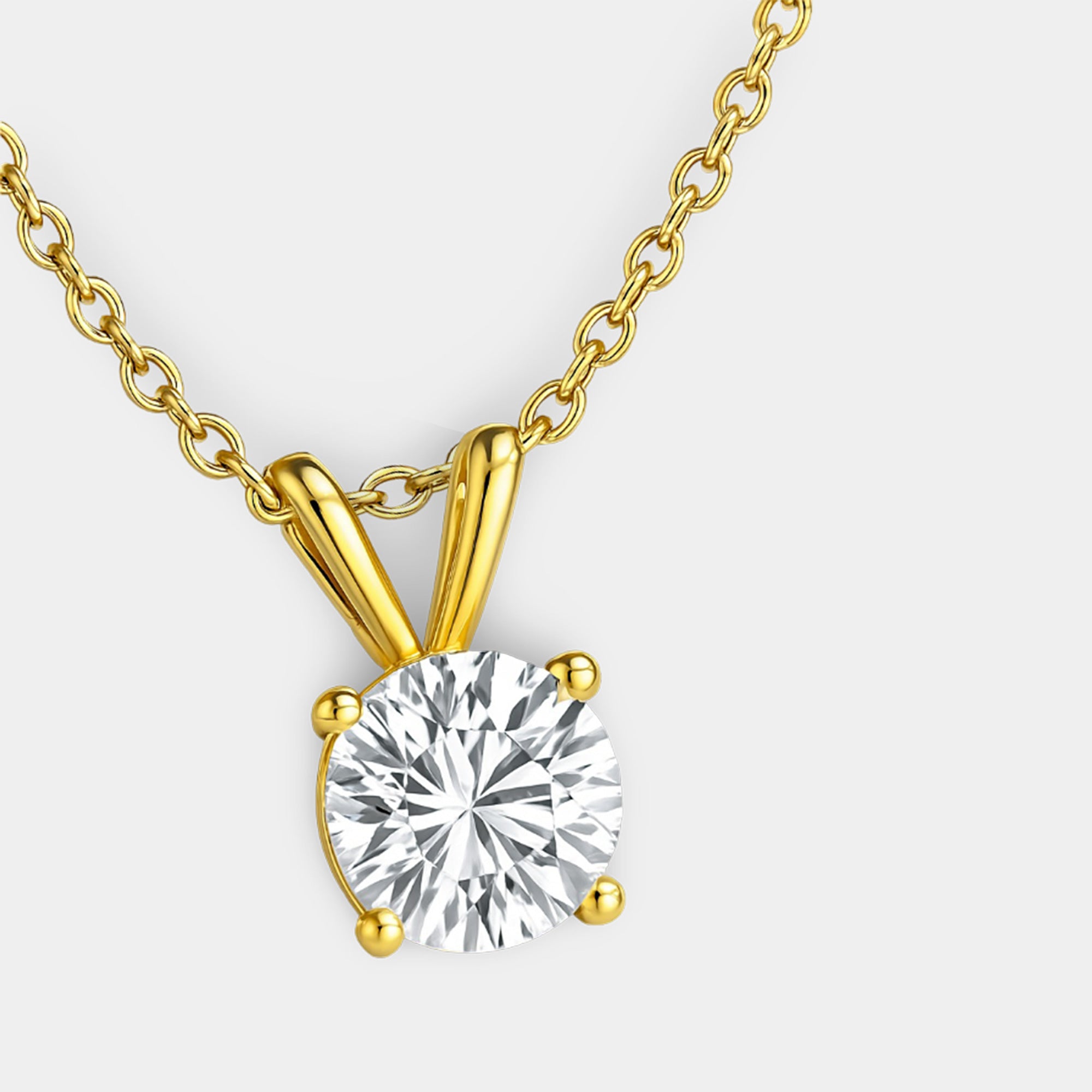 Colgante de 4 puntas con diamante natural