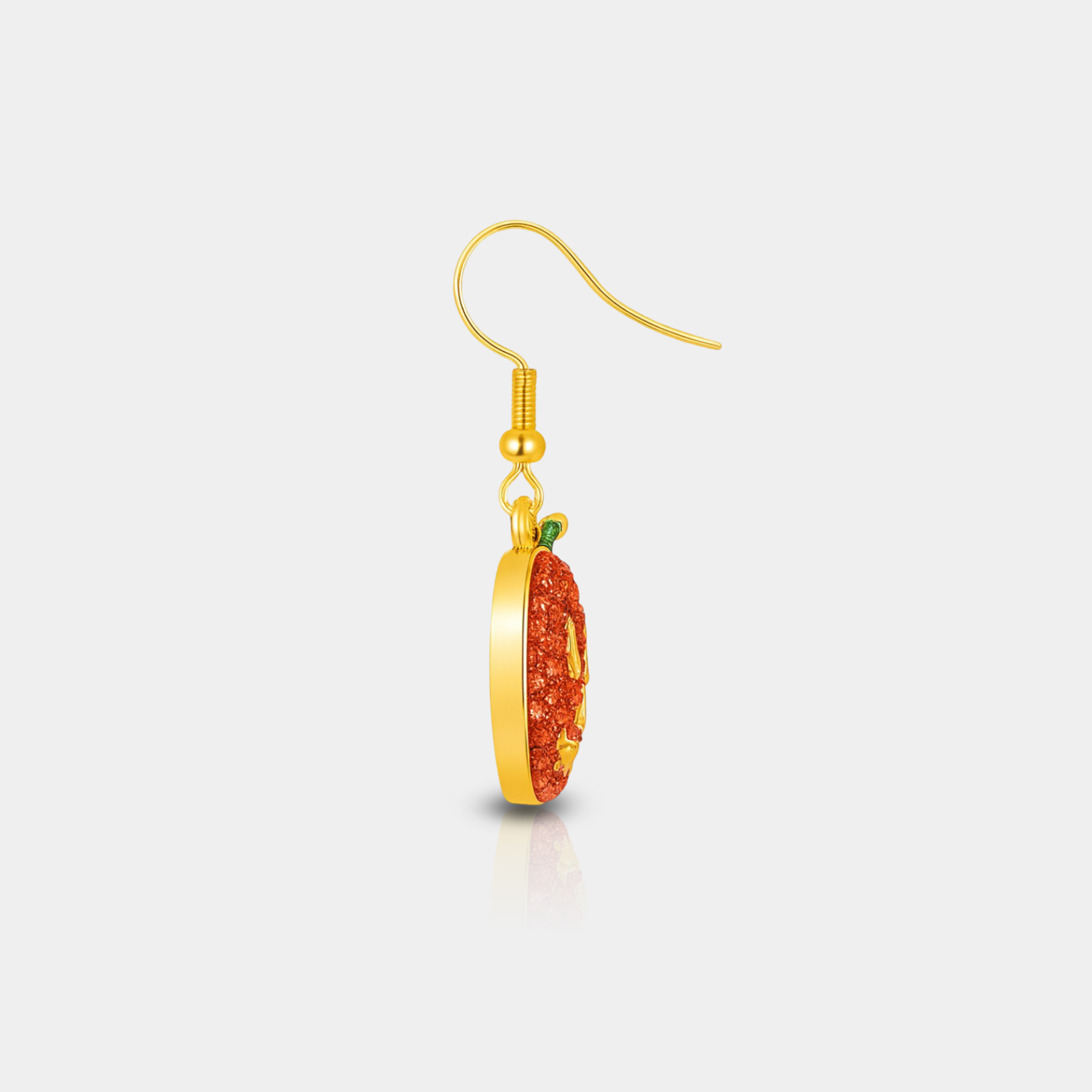 Luna Halloween Pumpkin Dangle Earrings