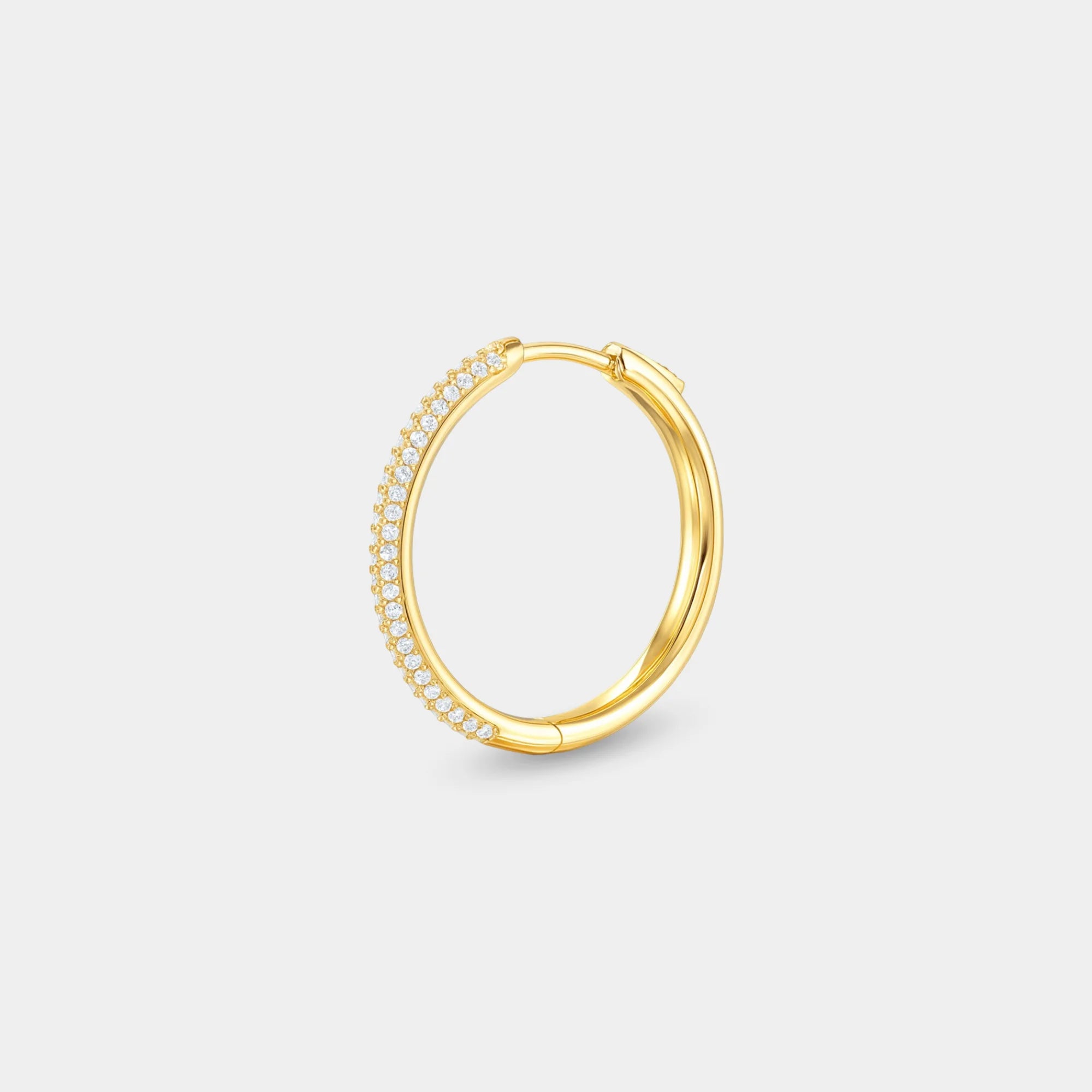 Pavé Hoop Earrings