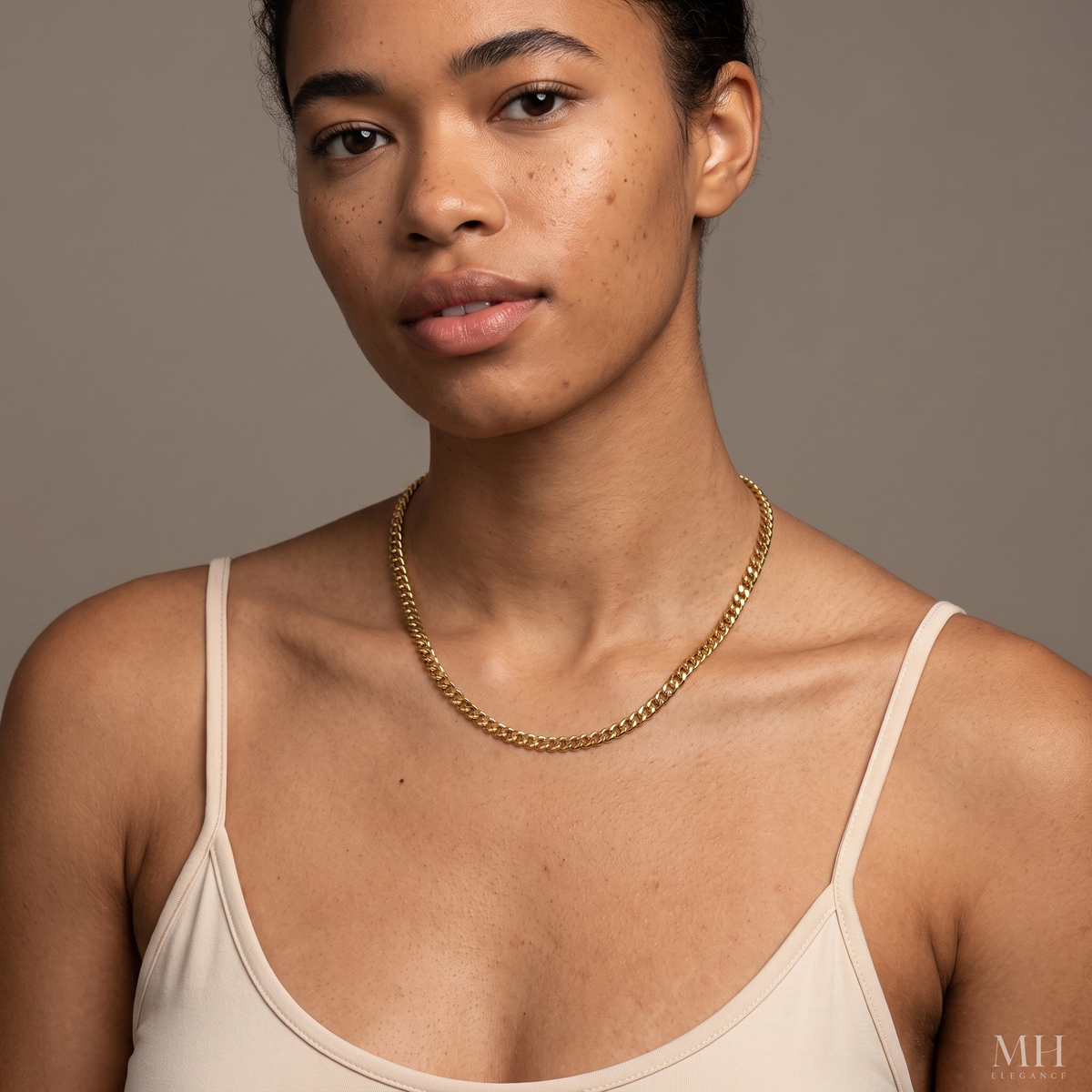 Diamond-Cut Cuban Link Chain | 18K Gold-Plated 5mm Sterling Silver – MH Elegance