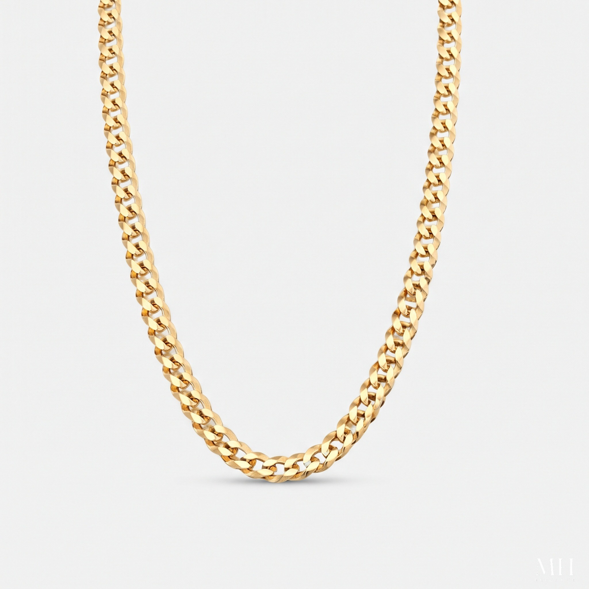 Diamond-Cut Cuban Link Chain | 18K Gold-Plated 5mm Sterling Silver – MH Elegance