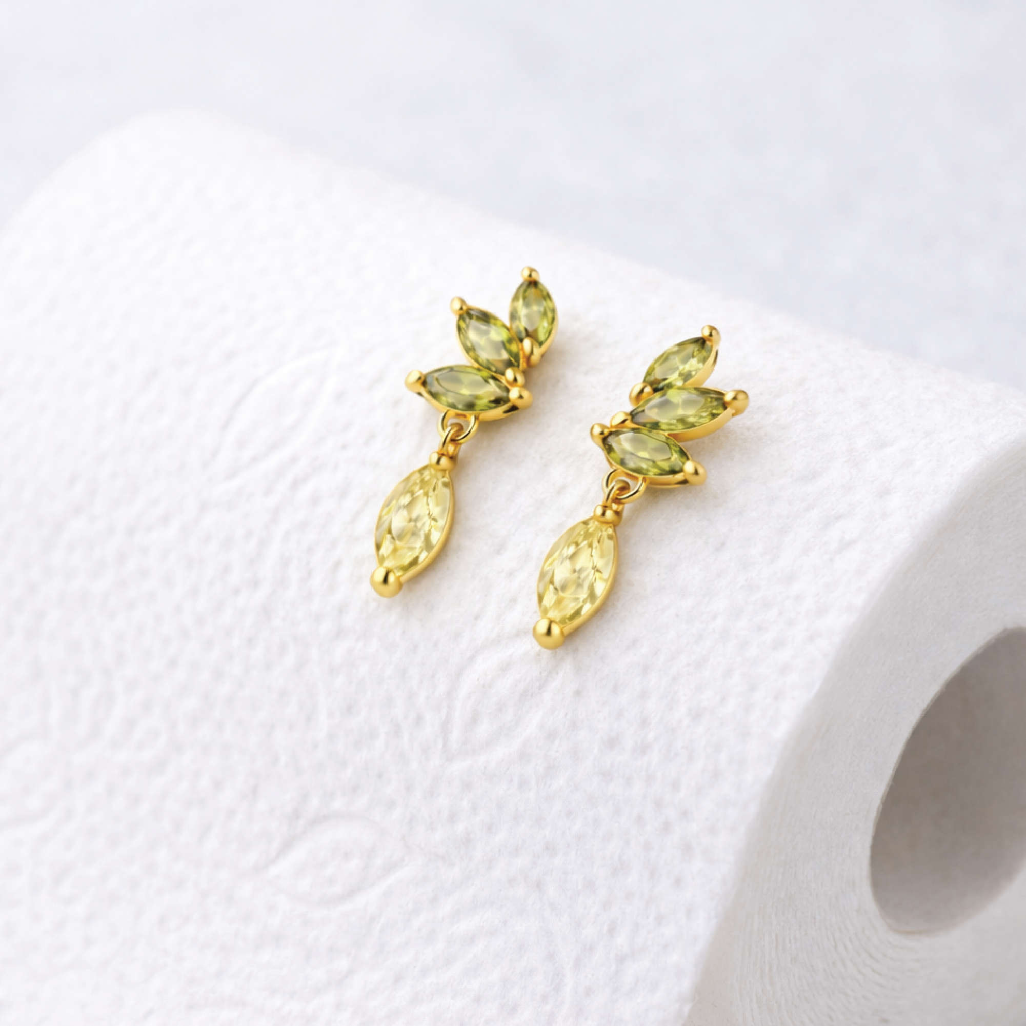 Sterling Silver Wing Bridal Earrings