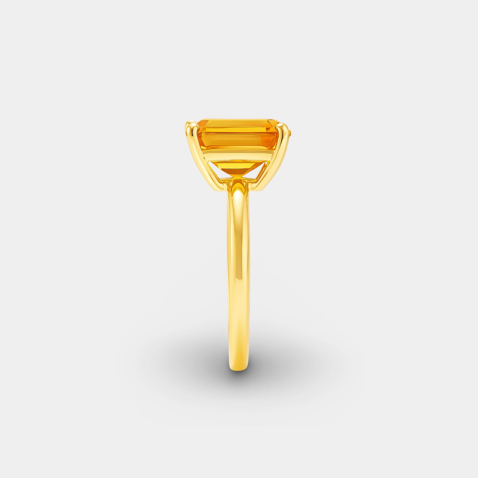 Citrine Solitaire Engagement Ring - MH ELEGANCE