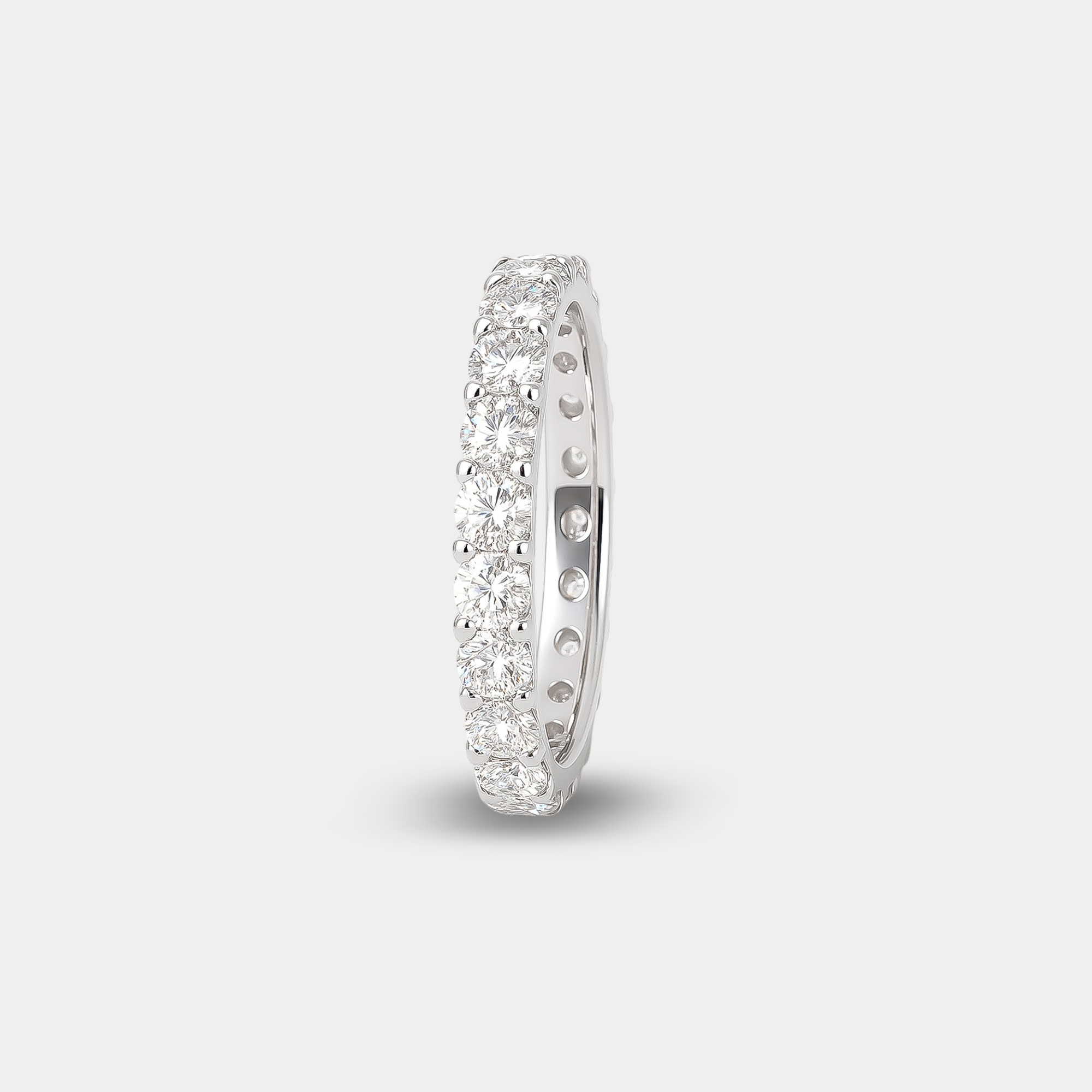 Diamond Eternity Ring in White Gold - MH ELEGANCE