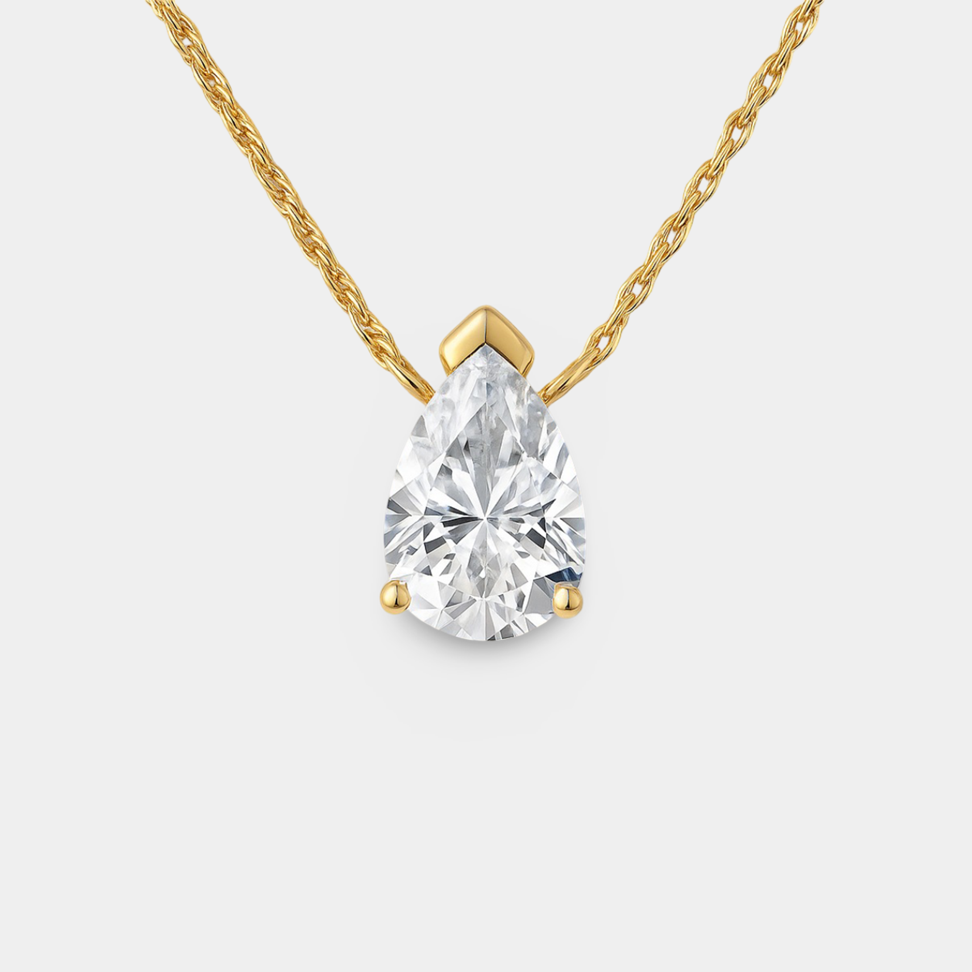 Liora Teardrop Moissanite Necklace - MH ELEGANCE