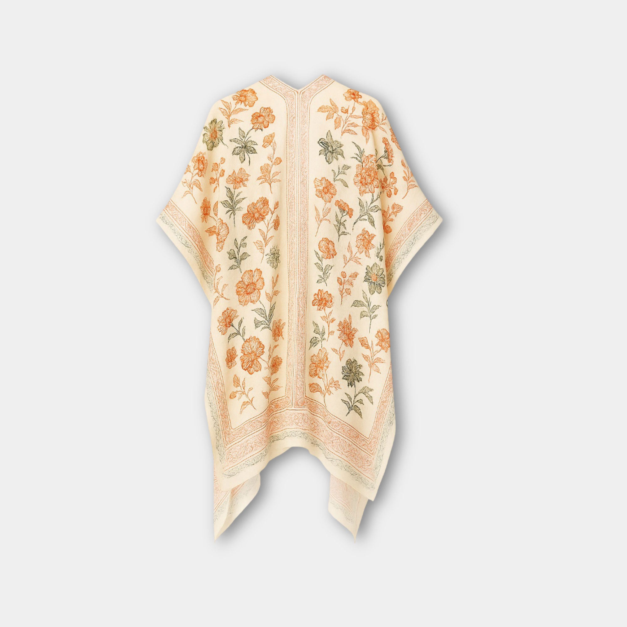 Boho floral Chiffon Long Kimono
