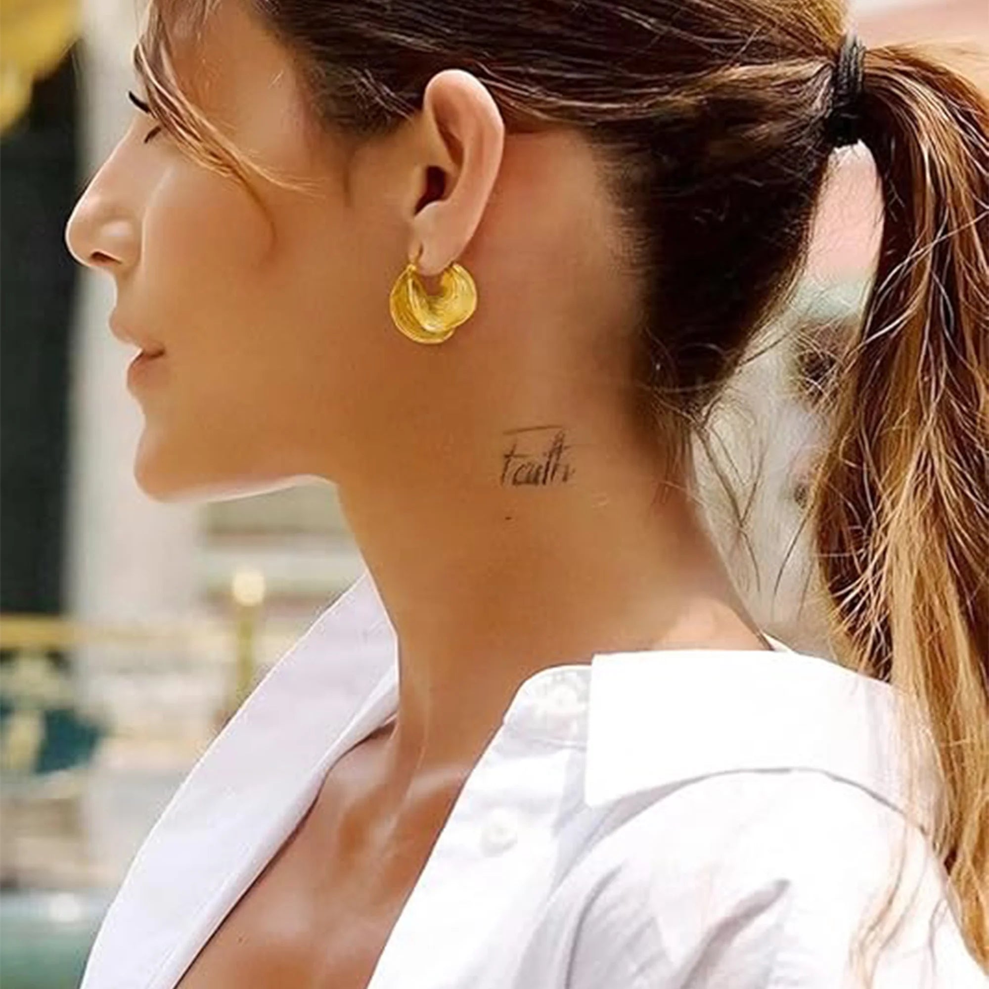 Aurora Chunky Statement Hoops