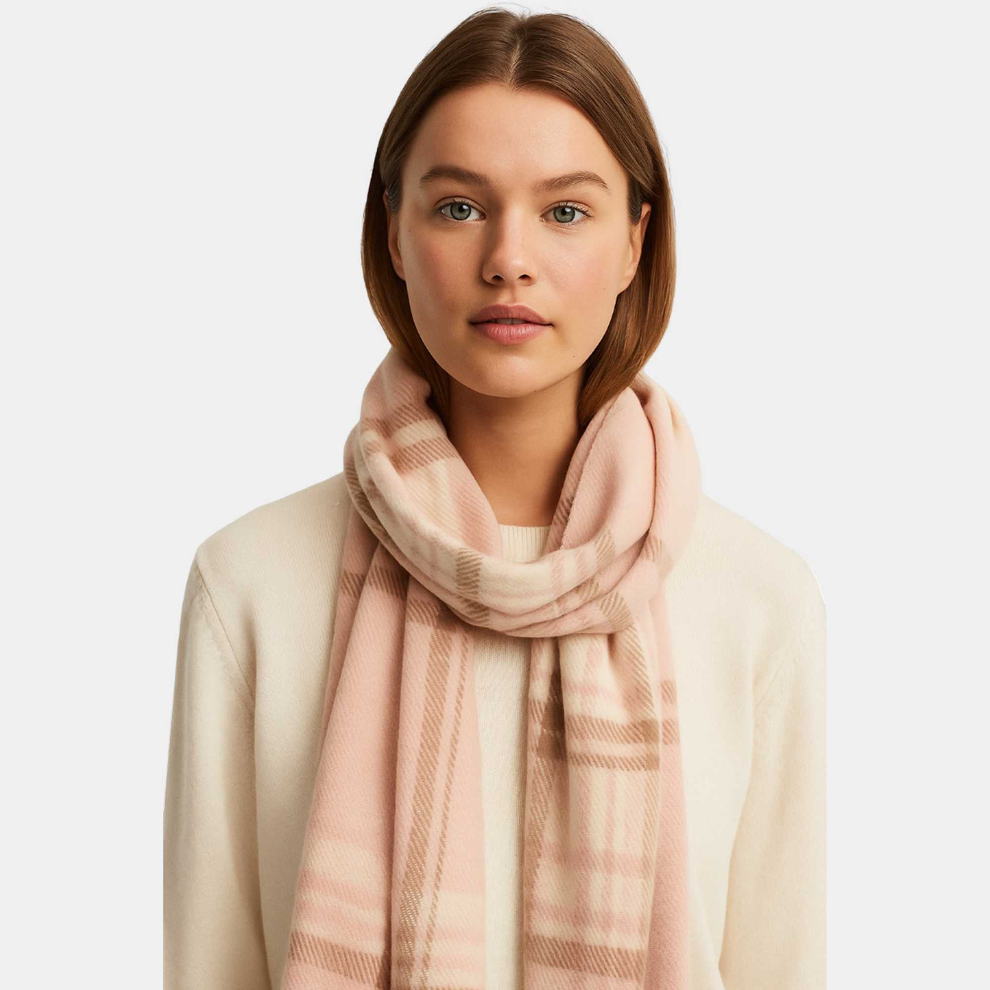 Super Soft Plaid Winter Scarf