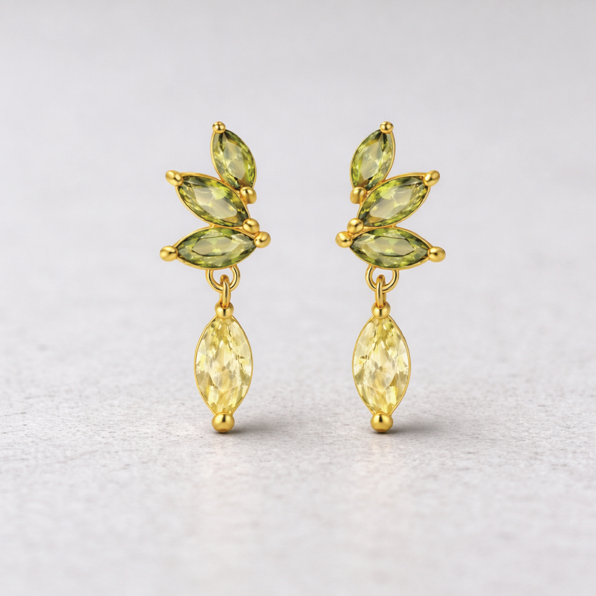 Sterling Silver Wing Bridal Earrings