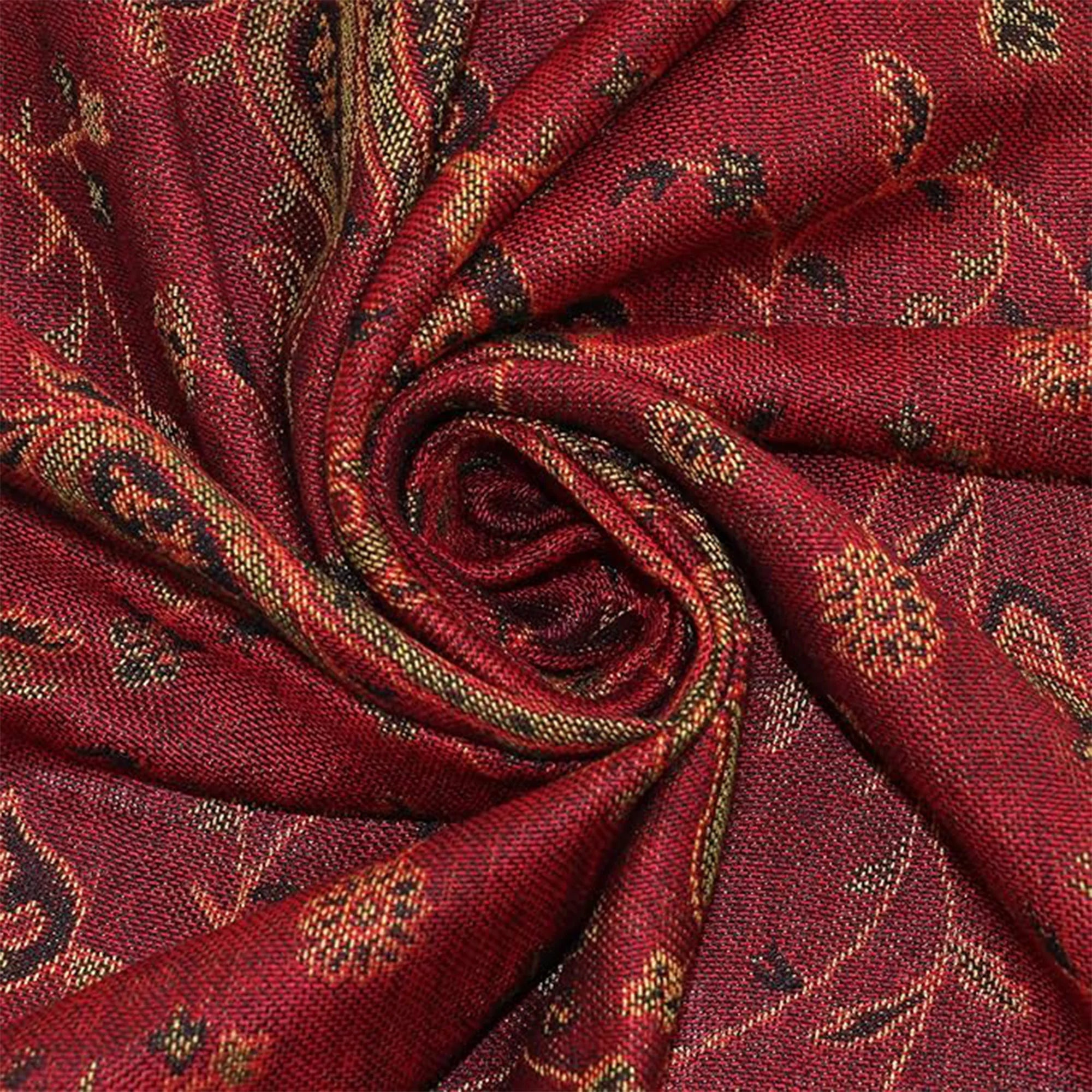 Two-Tone Silky Pashmina Shawl