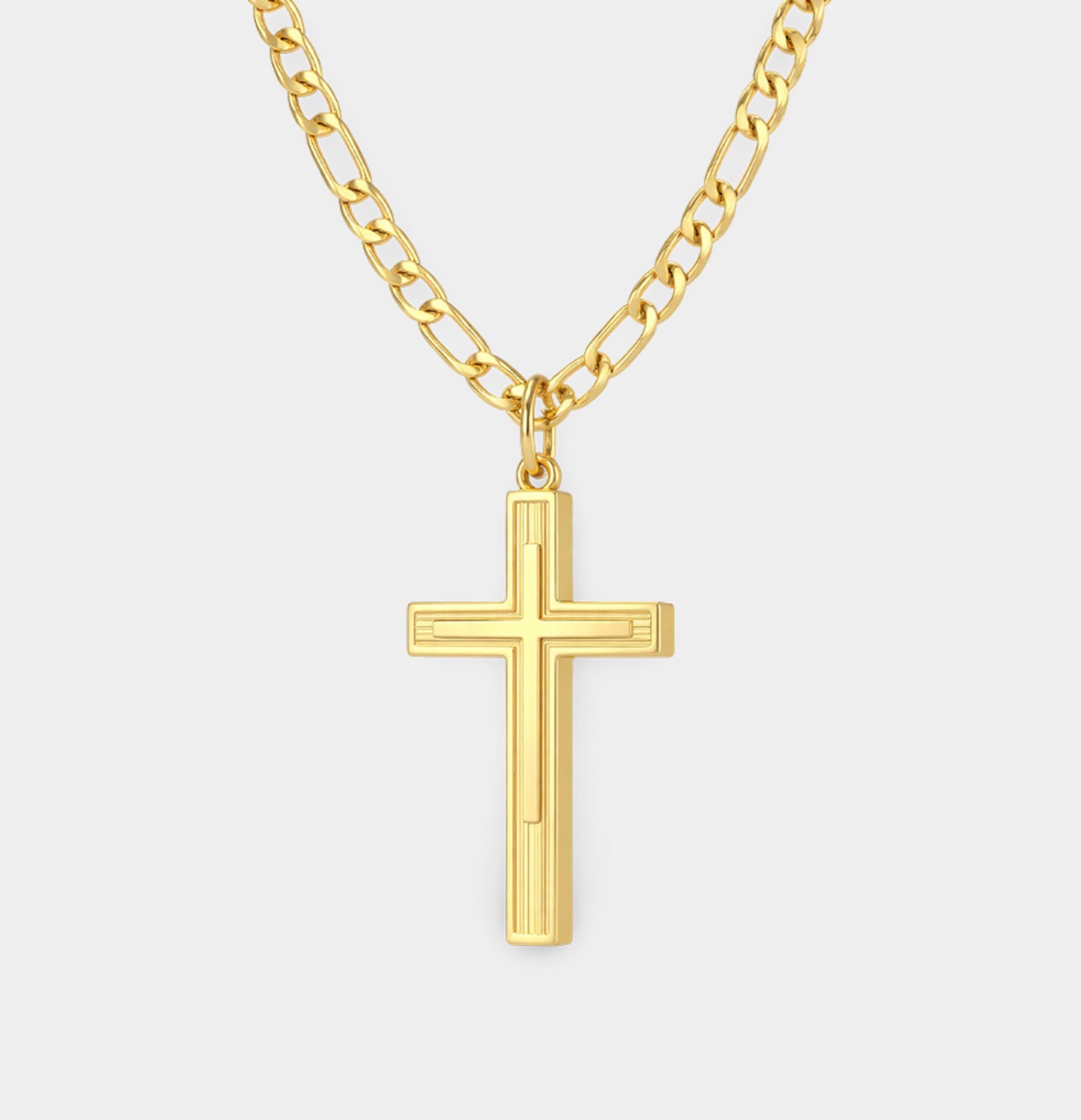 14K Gold Imperial Faith Cross Necklace