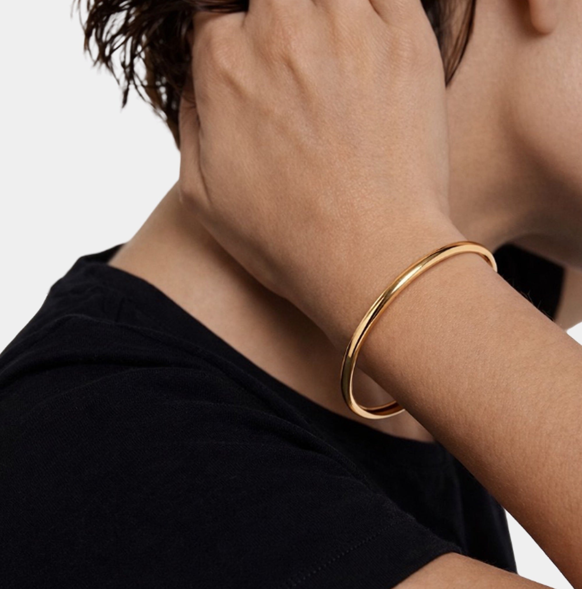 14K Gold Plated Radiant Duo Stacking Bangles