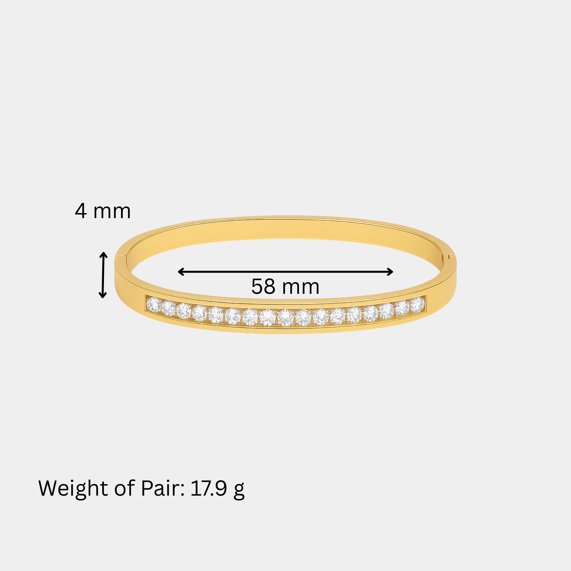 Pulsera de oro Serenité