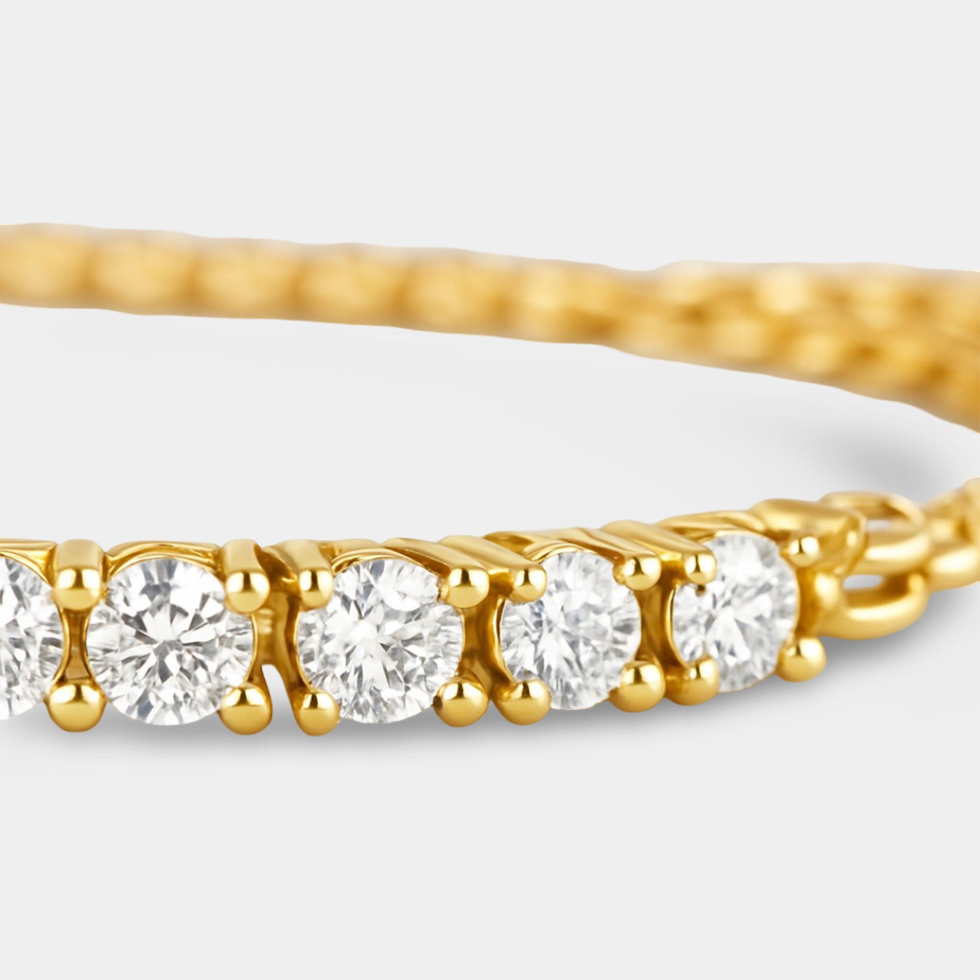 Pulsera de tenis ajustable de moissanita