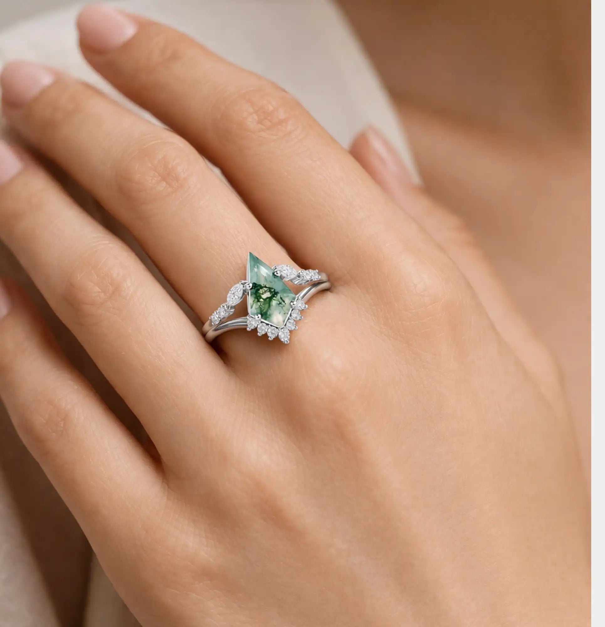 925 Sterling Silver Nature Kite Promise Ring - MH ELEGANCE - 925 Sterling Silver Nature Kite Promise Ring - Ring