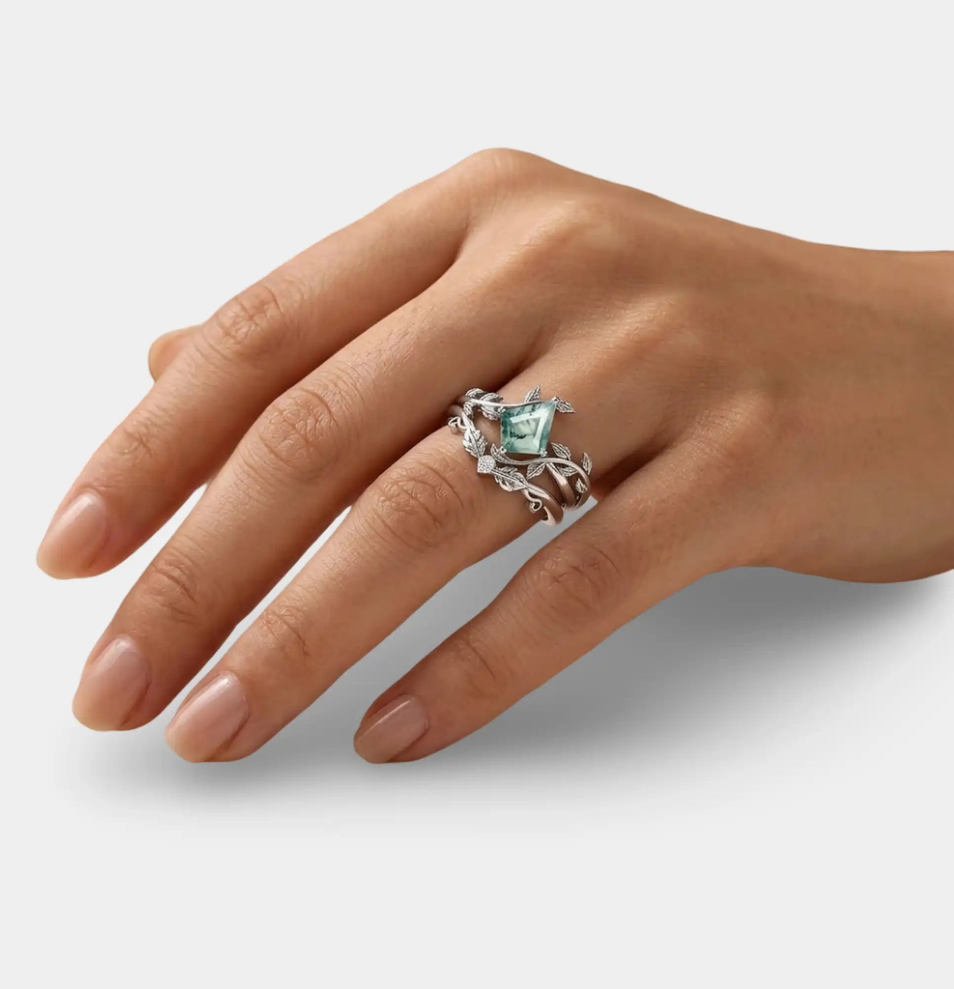 Sterling Silver Eternal Bloom Engagement Ring