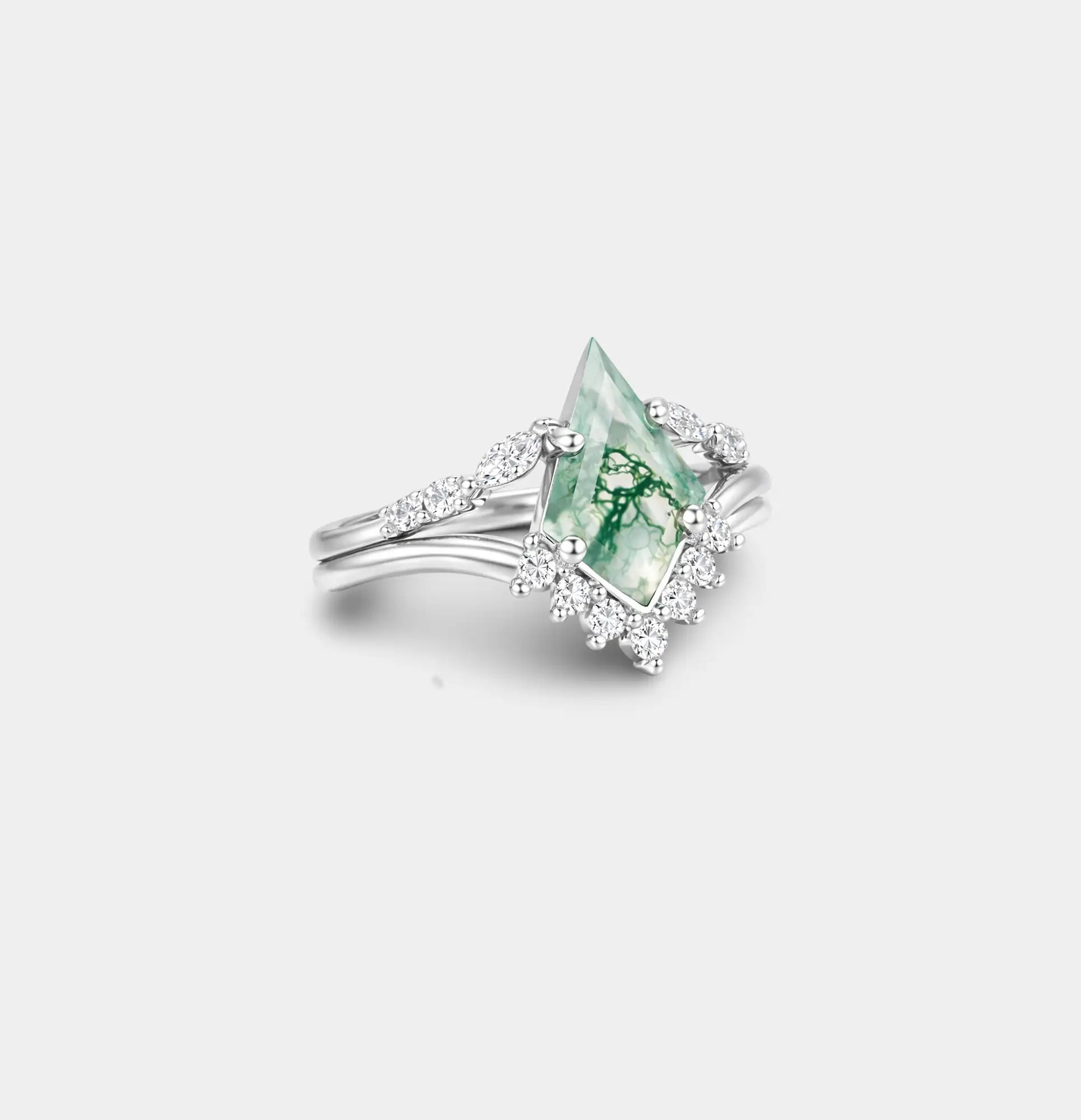 Bague de promesse cerf-volant nature en argent sterling 925