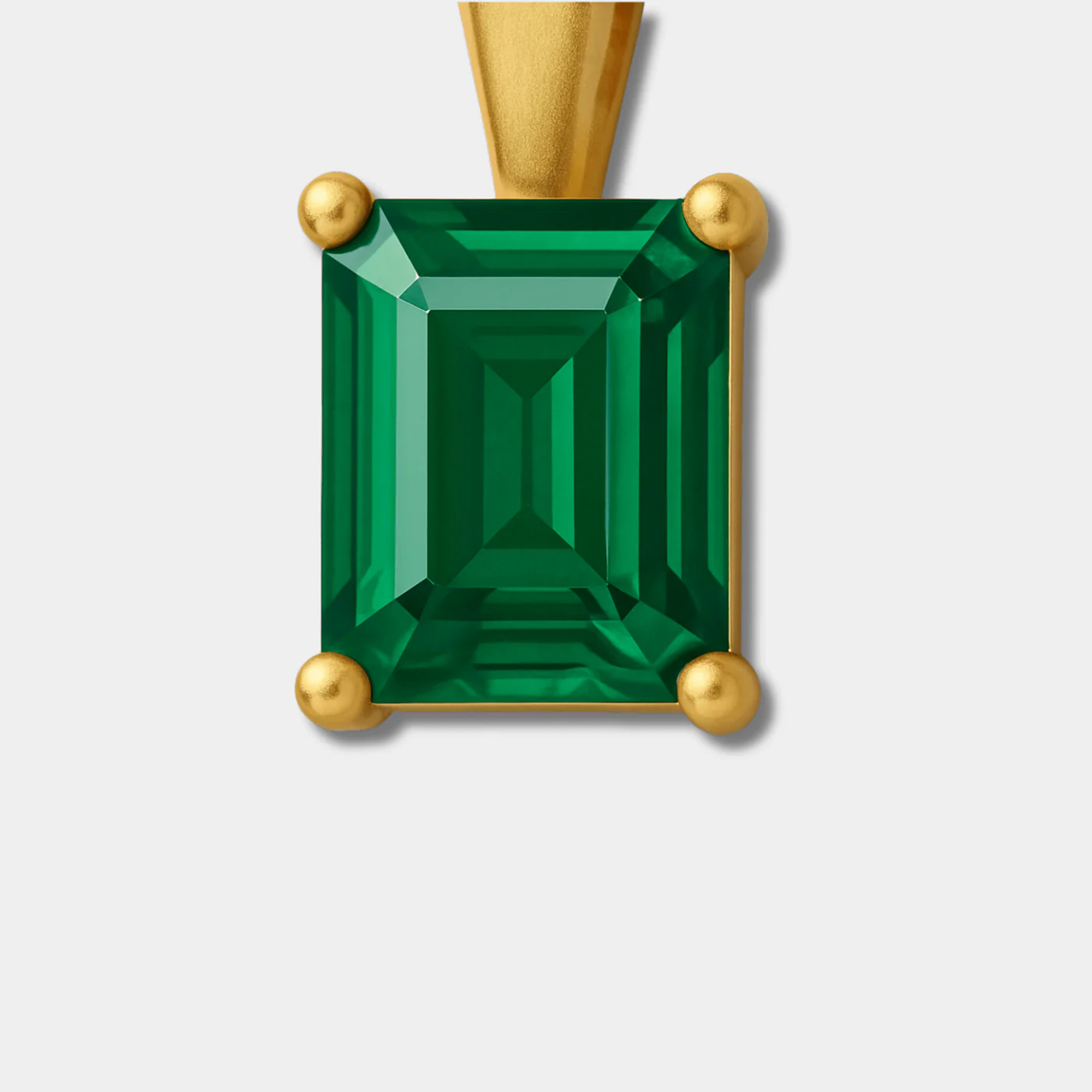 Emerald Pendant Necklace