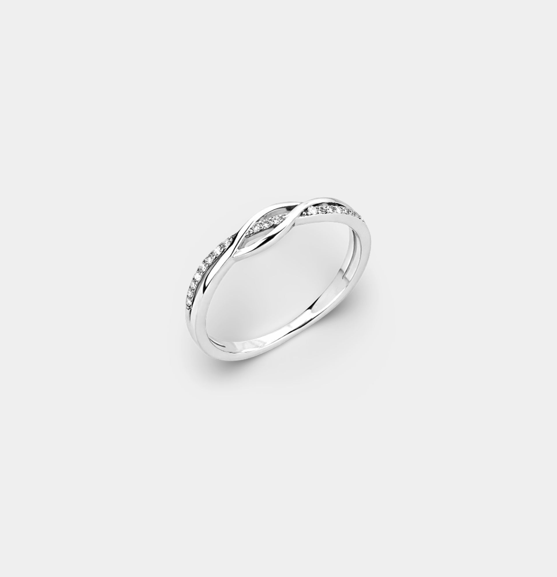 Stainless Steel Infinity Wave Knot Statement Ring