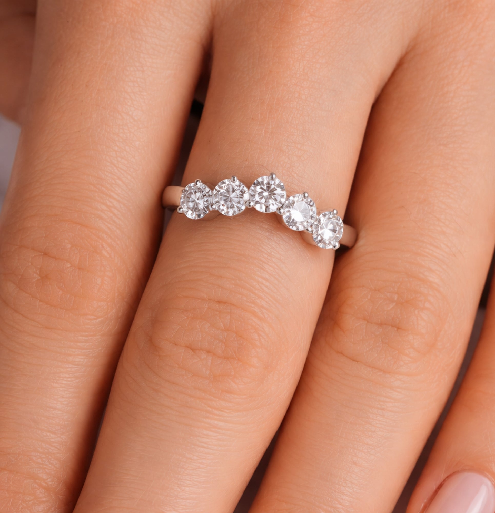 Alliance éternité en moissanite Eternal Radiance