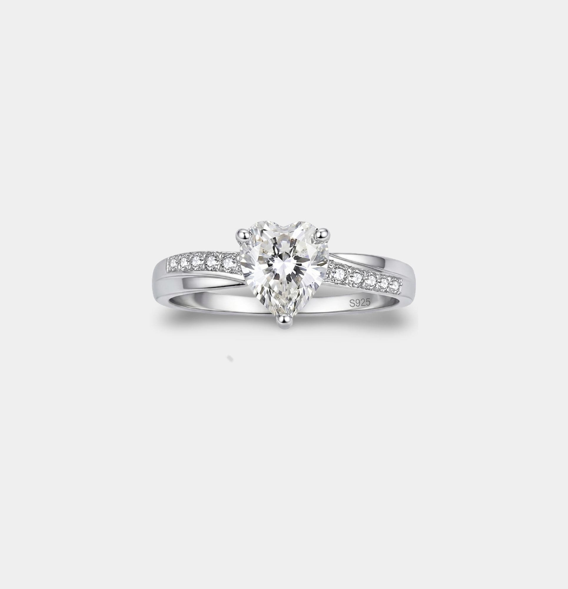 Sterling Silver Forever Heart Promise Ring