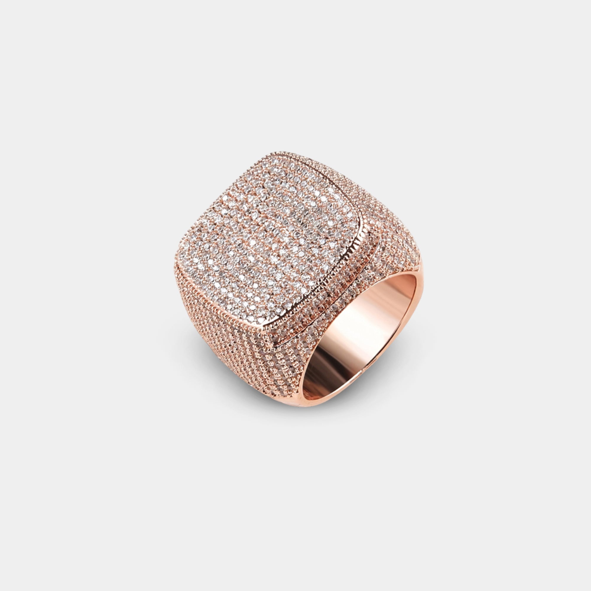 18K Gold Plated Hip Hop Bling Urban Iced Ring