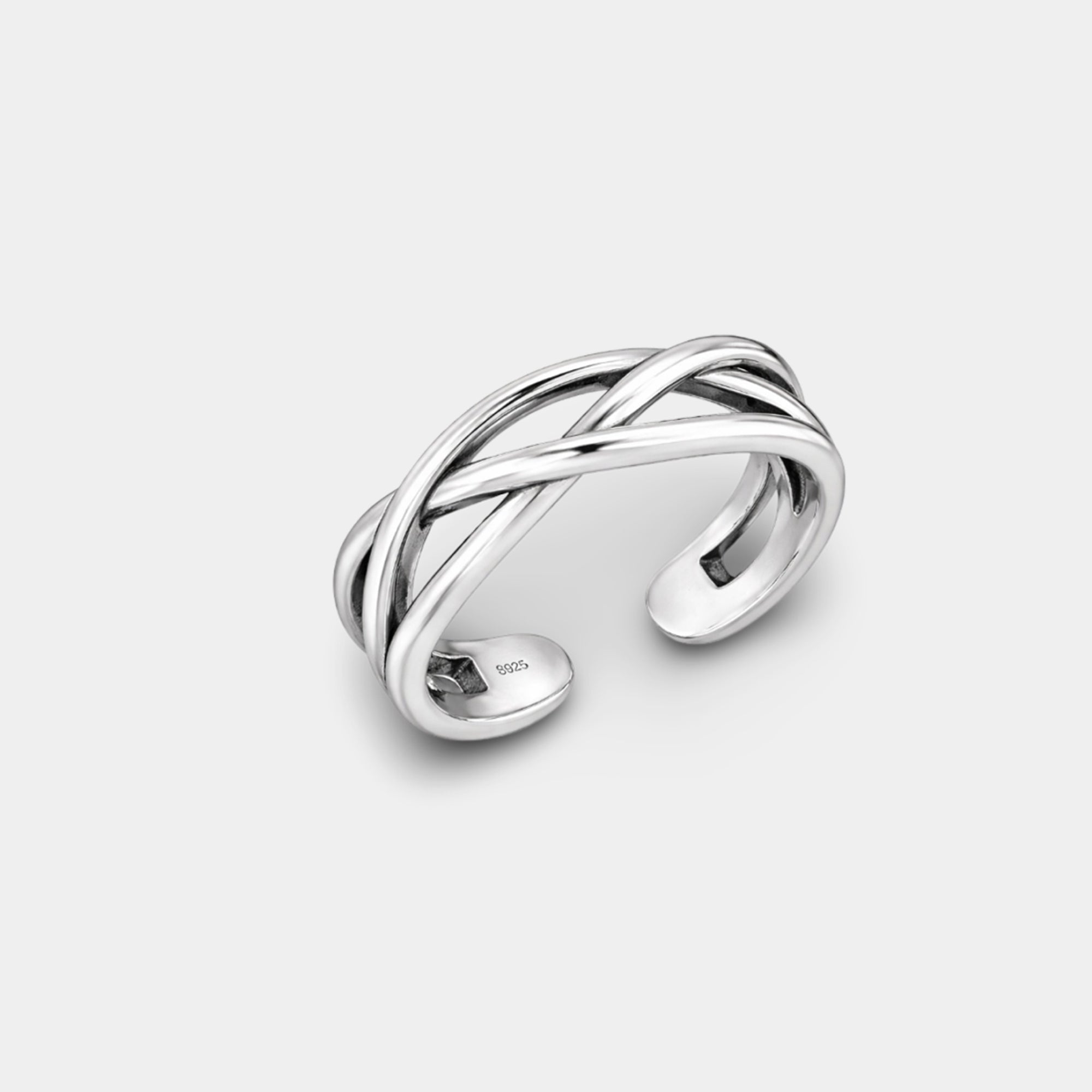 Sterling Silver Luxury Vintage Adjustable Ring | Classic Heritage Jewelry Design