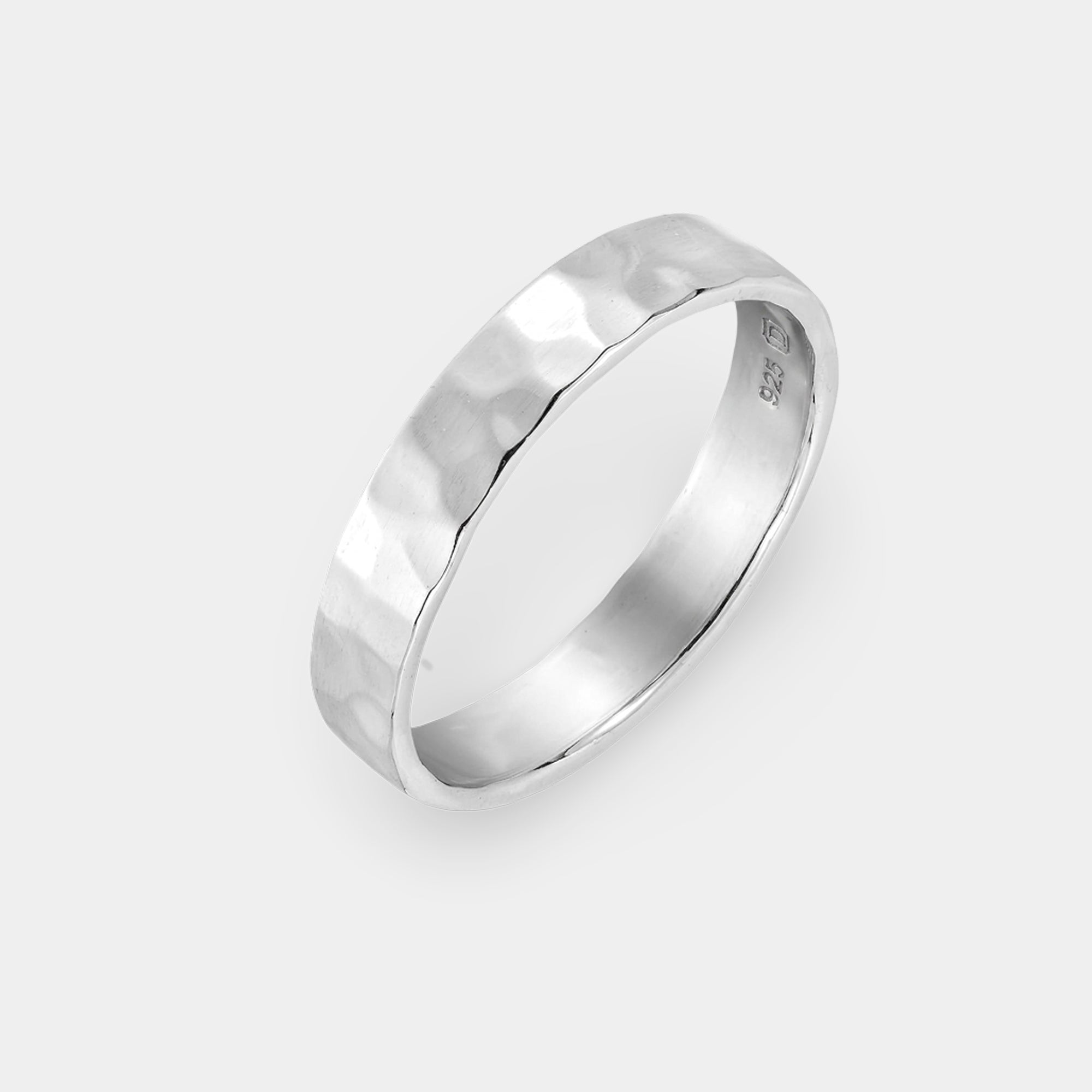 Sterling Silver Artisan Hammered Glow Ring