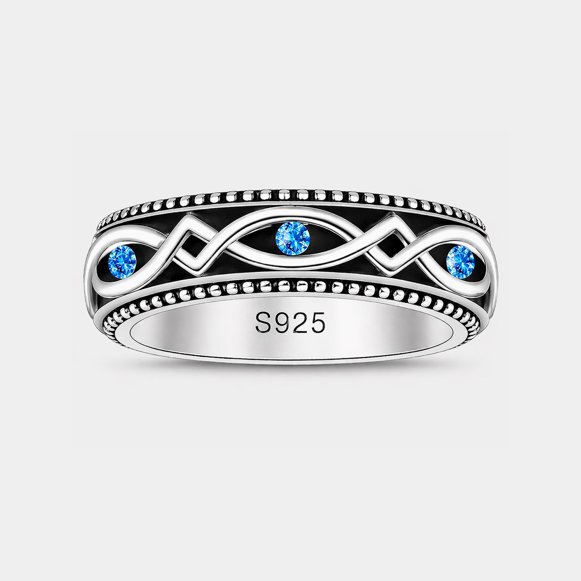 Sterling Silver Spinner Anxiety Ring